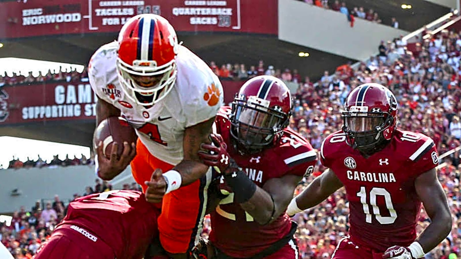 South Carolina vs Clemson Named Amongst Greatest Rivalries in College Football