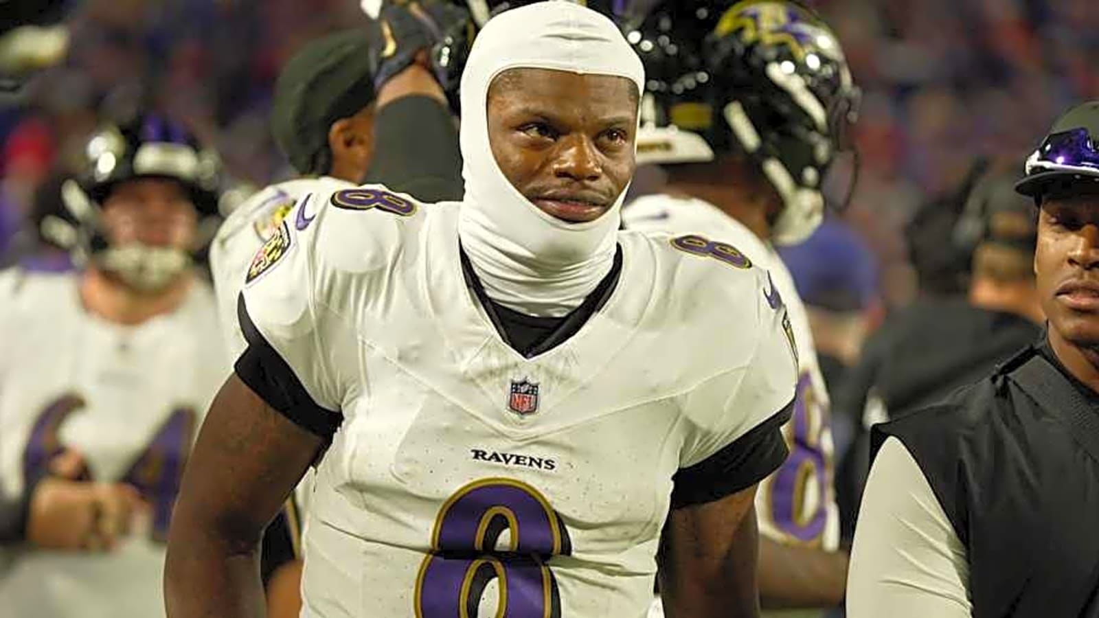 Ravens&#39; Lamar Jackson Apologizes For Shoving Bills Fan