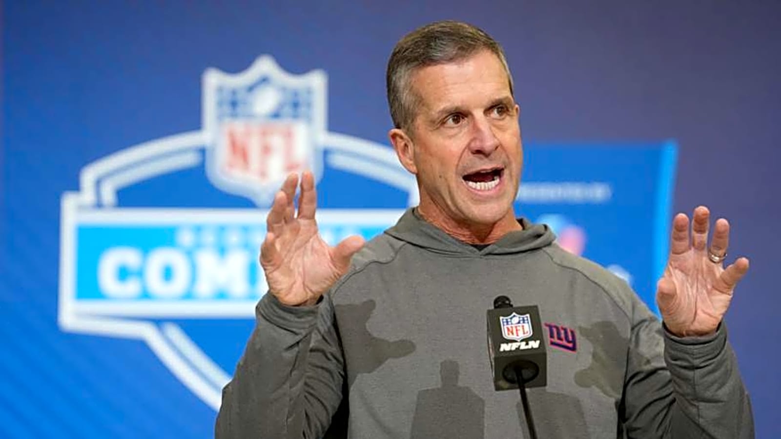 John Harbaugh Likes Giants’ 'Three-headed Monster'