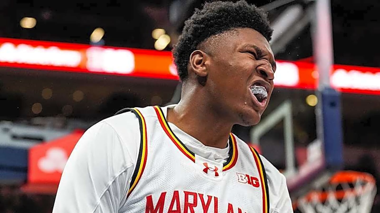 Maryland&#39;s Derik Queen wears &#39;I&#39;m from Baltimore&#39; jacket for NBA Draft