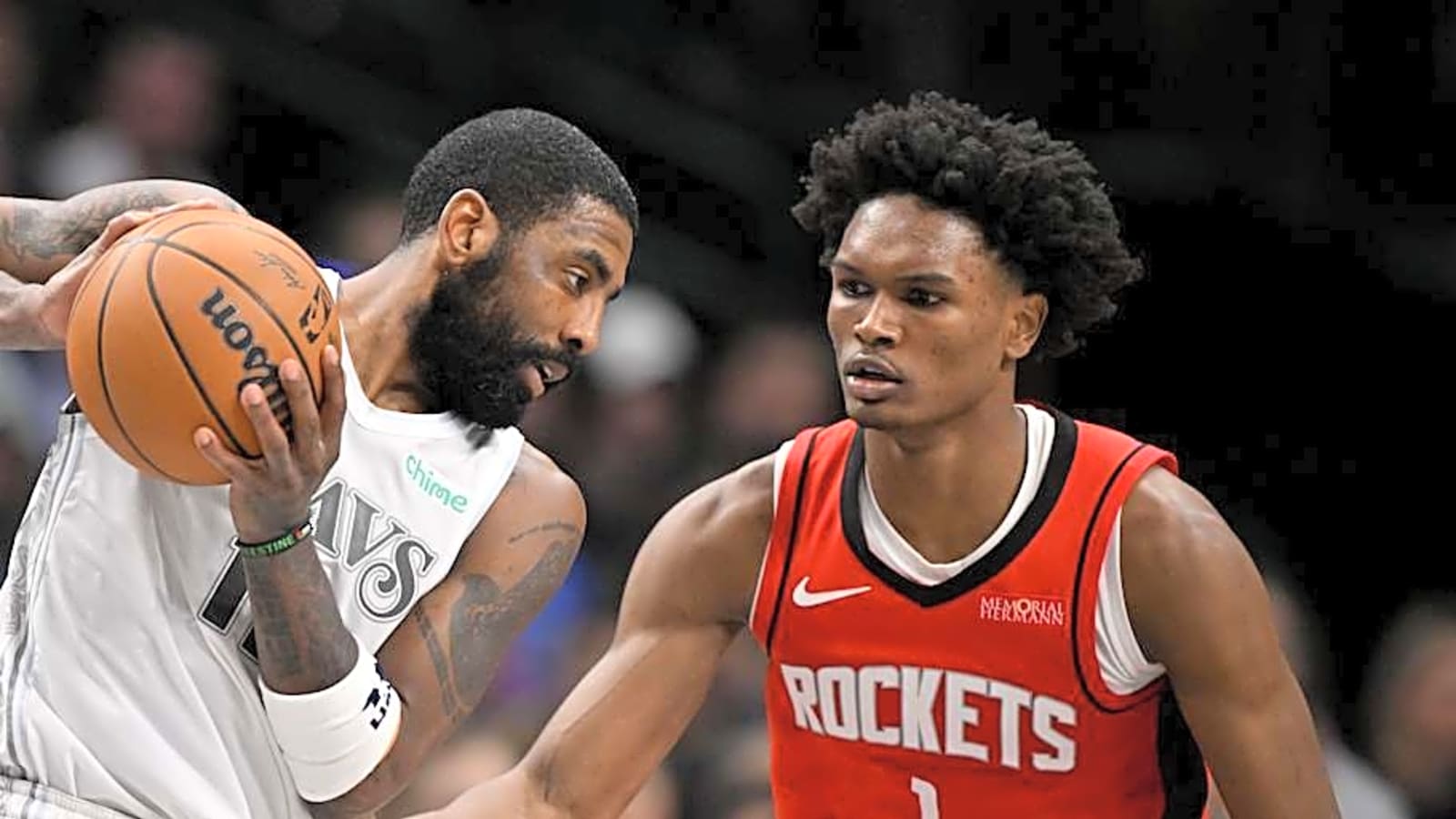 Mavericks&#39; Kyrie Irving Has High Praise for Rockets&#39; Amen Thompson