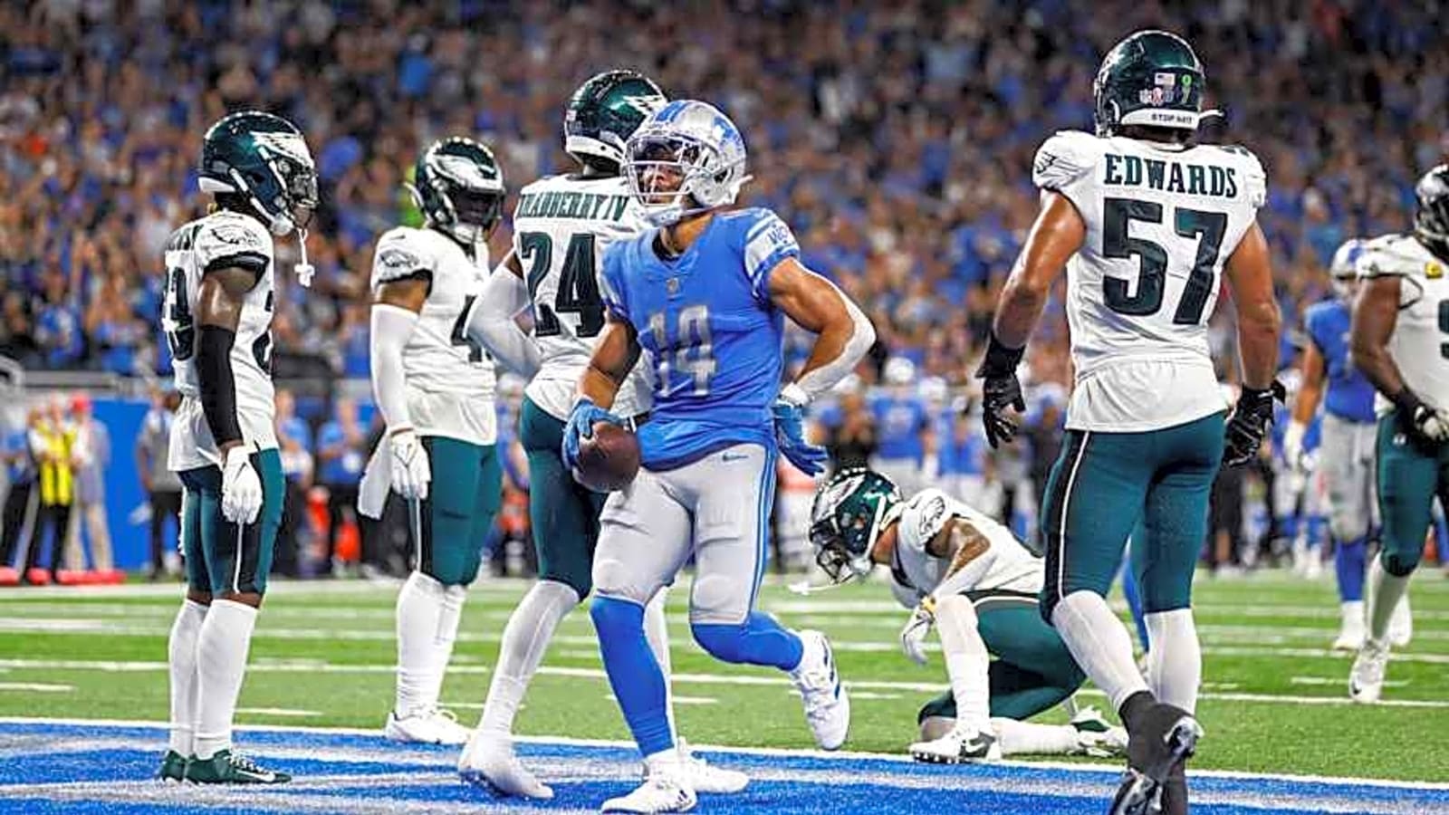 Notes: Lions Showdown Against Eagles No. 2 Ranked NFL Game
