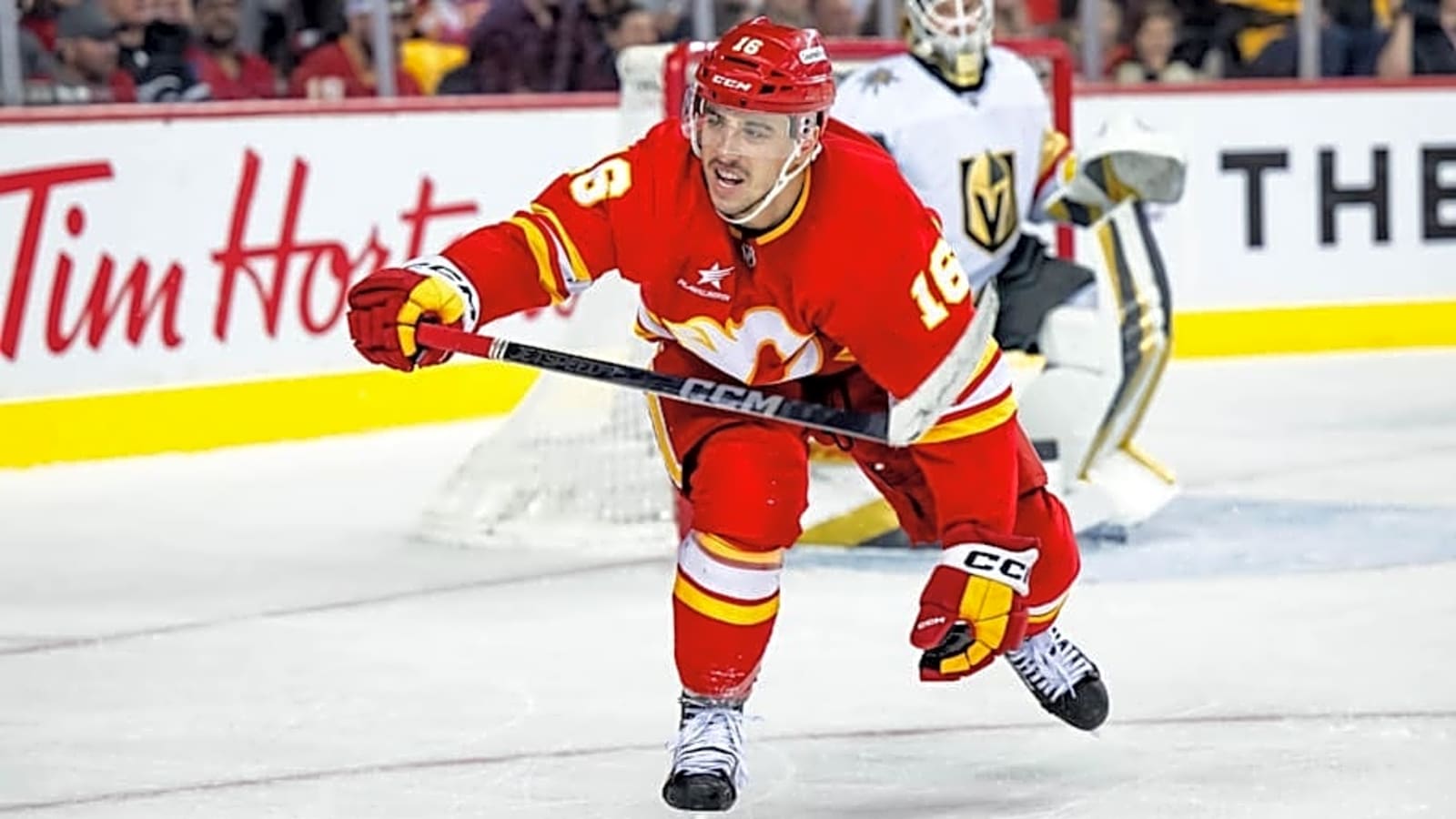 Flames Sign Rising Center to New Contract