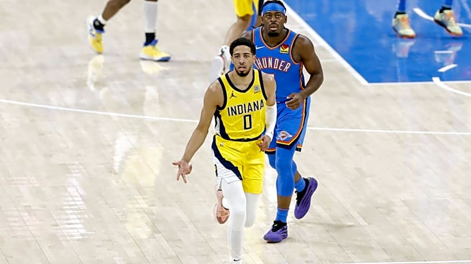 Pacers&#39; Tyrese Haliburton and Shai Gilgeous-Alexander Share Viral Postgame Moment