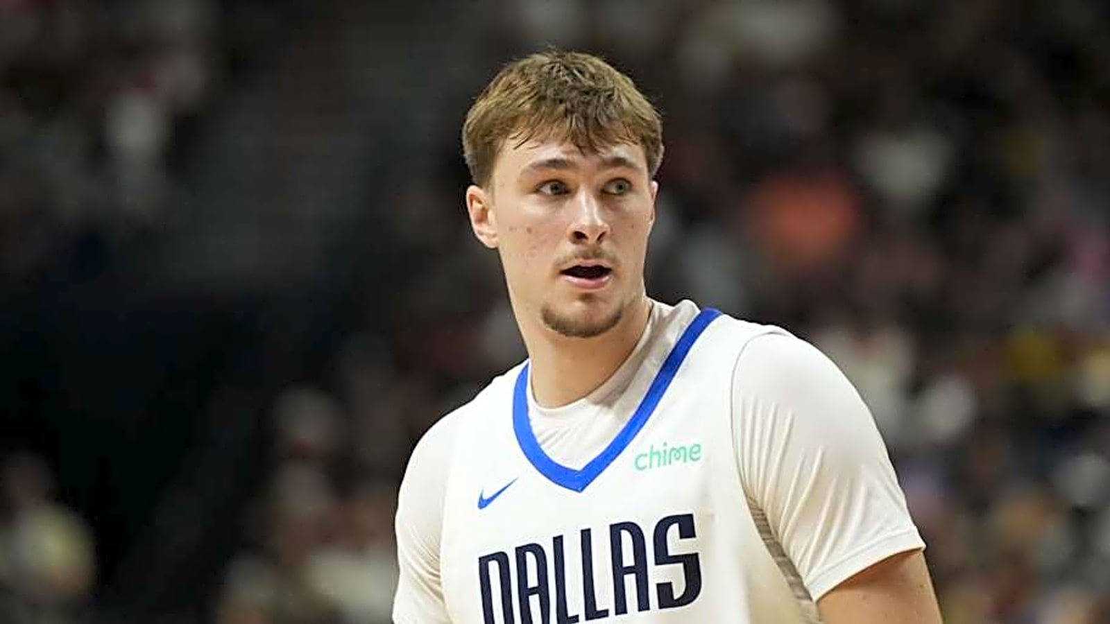 Cooper Flagg soars for pair of viral dunks in Mavericks-Spurs