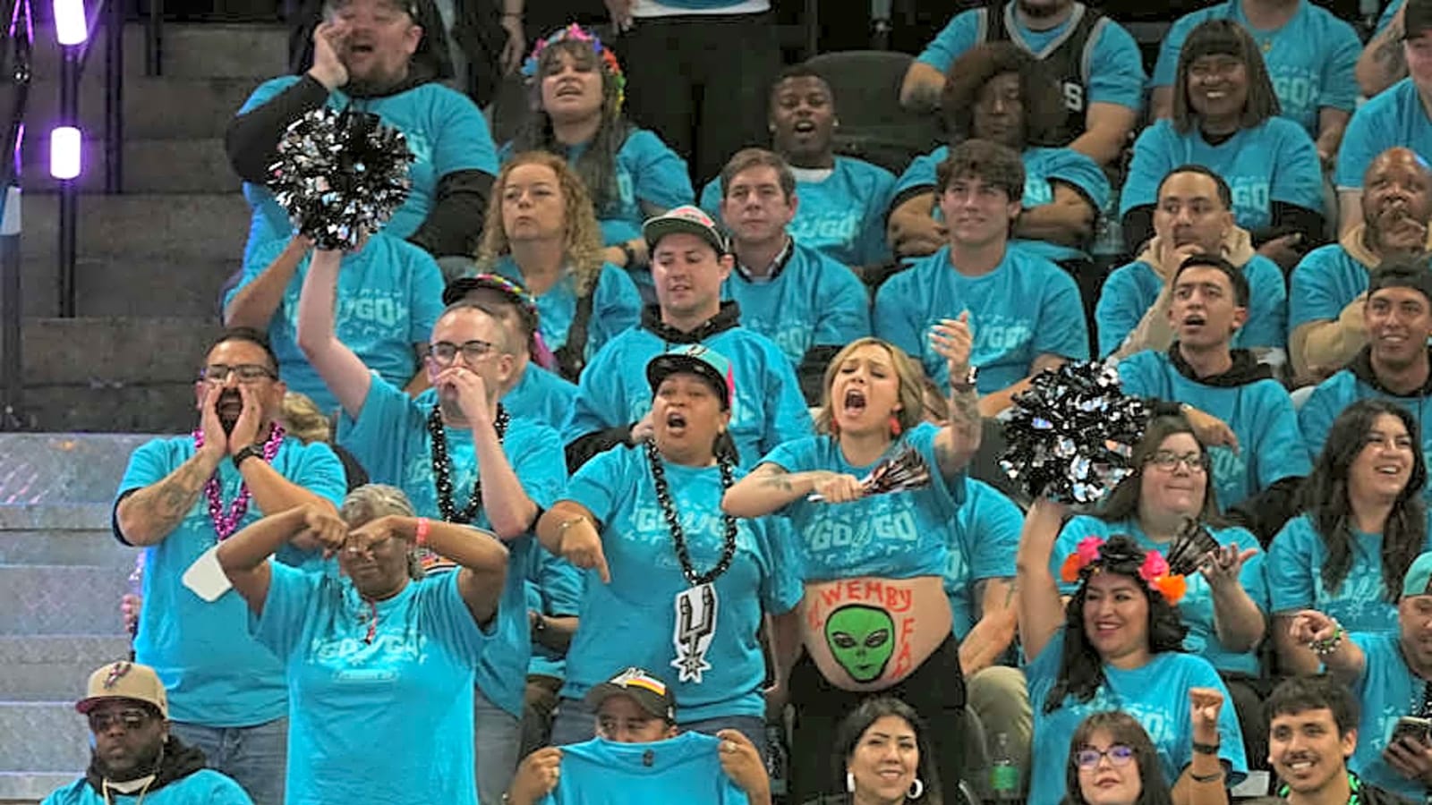A Sea Of Fiesta: Spurs Fans Turn Game 1 Into A Statement