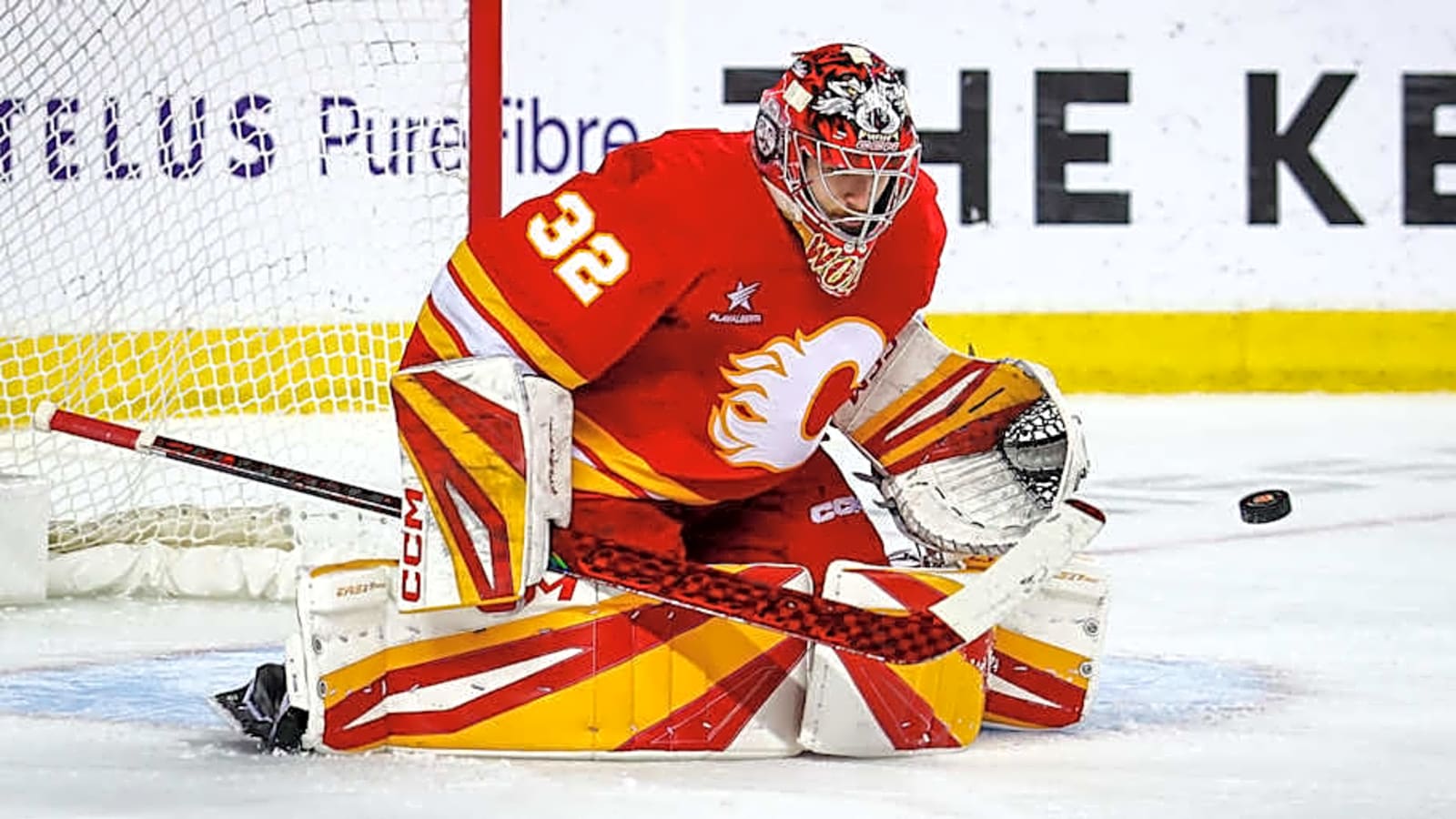 Flames Goalie Wants Playoff Shot