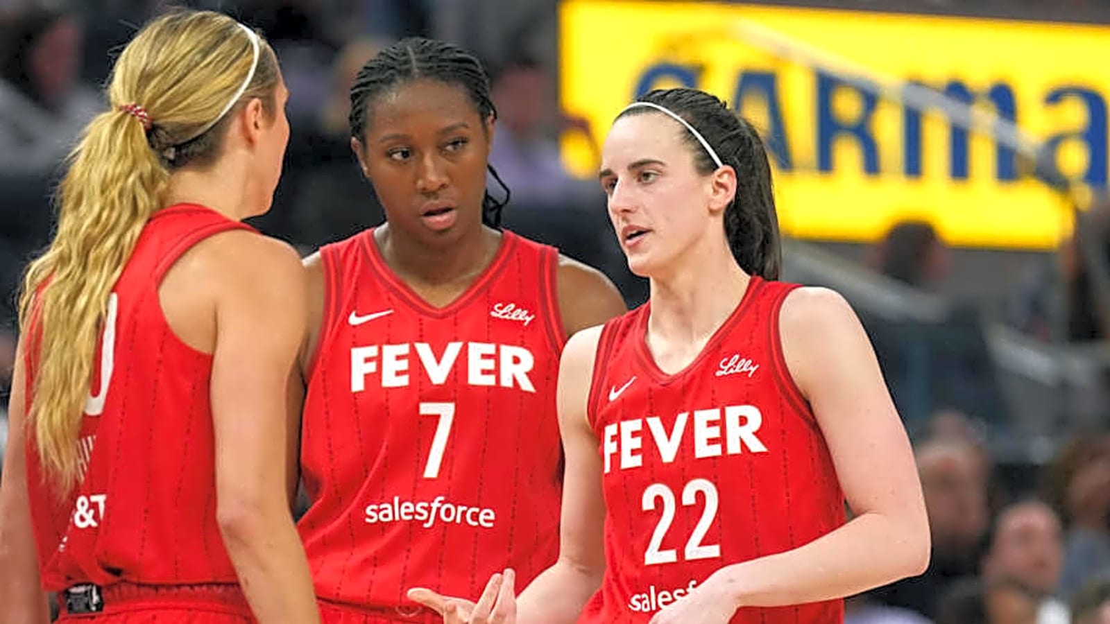 Caitlin Clark Crashes Aliyah Boston Interview After Fever WNBA Commissioner&#39;s Cup Win