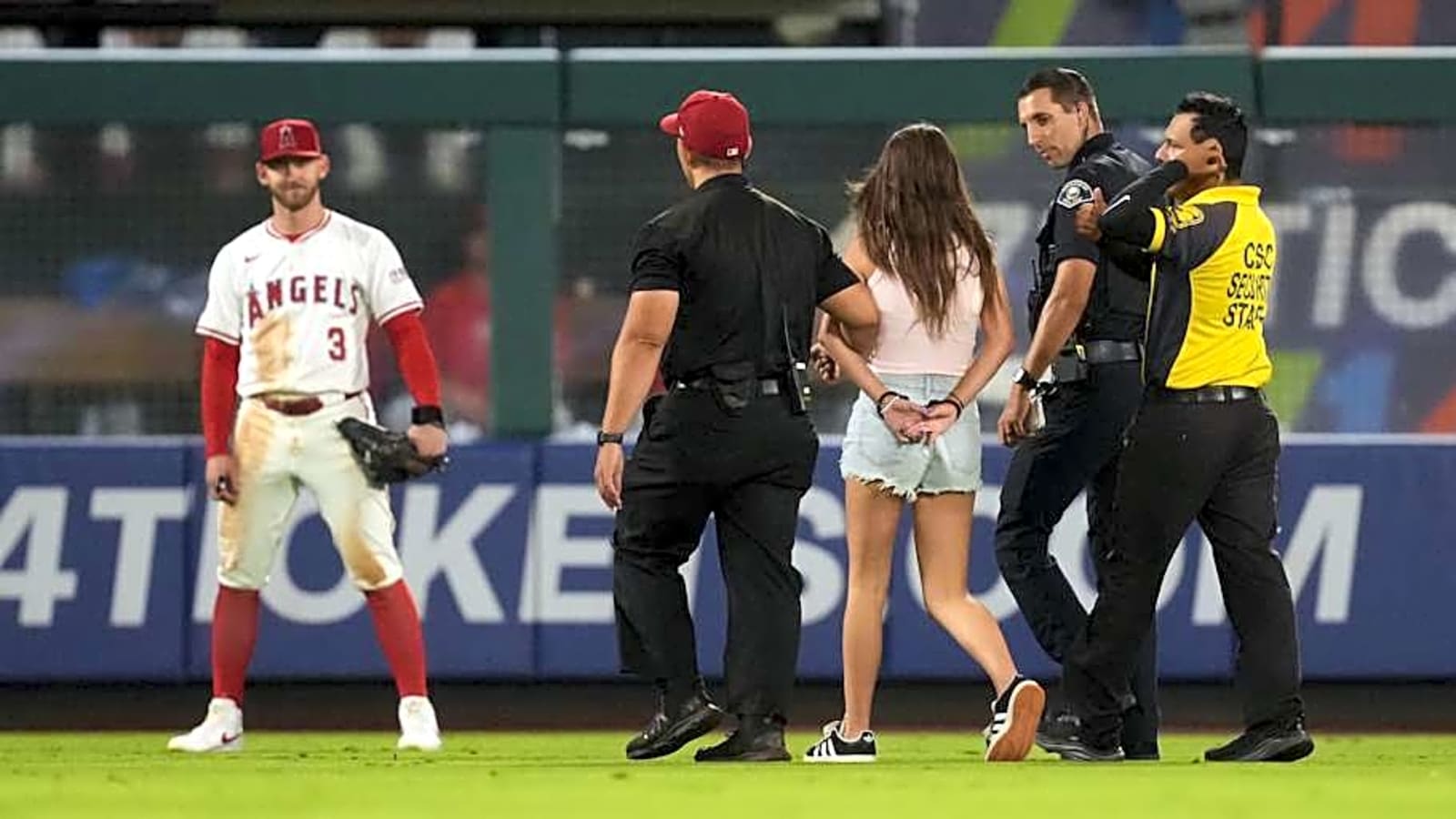 Famous Tik Toker Who Ran Across Angel Stadium Field Mid-Game Posts Video Of Incident