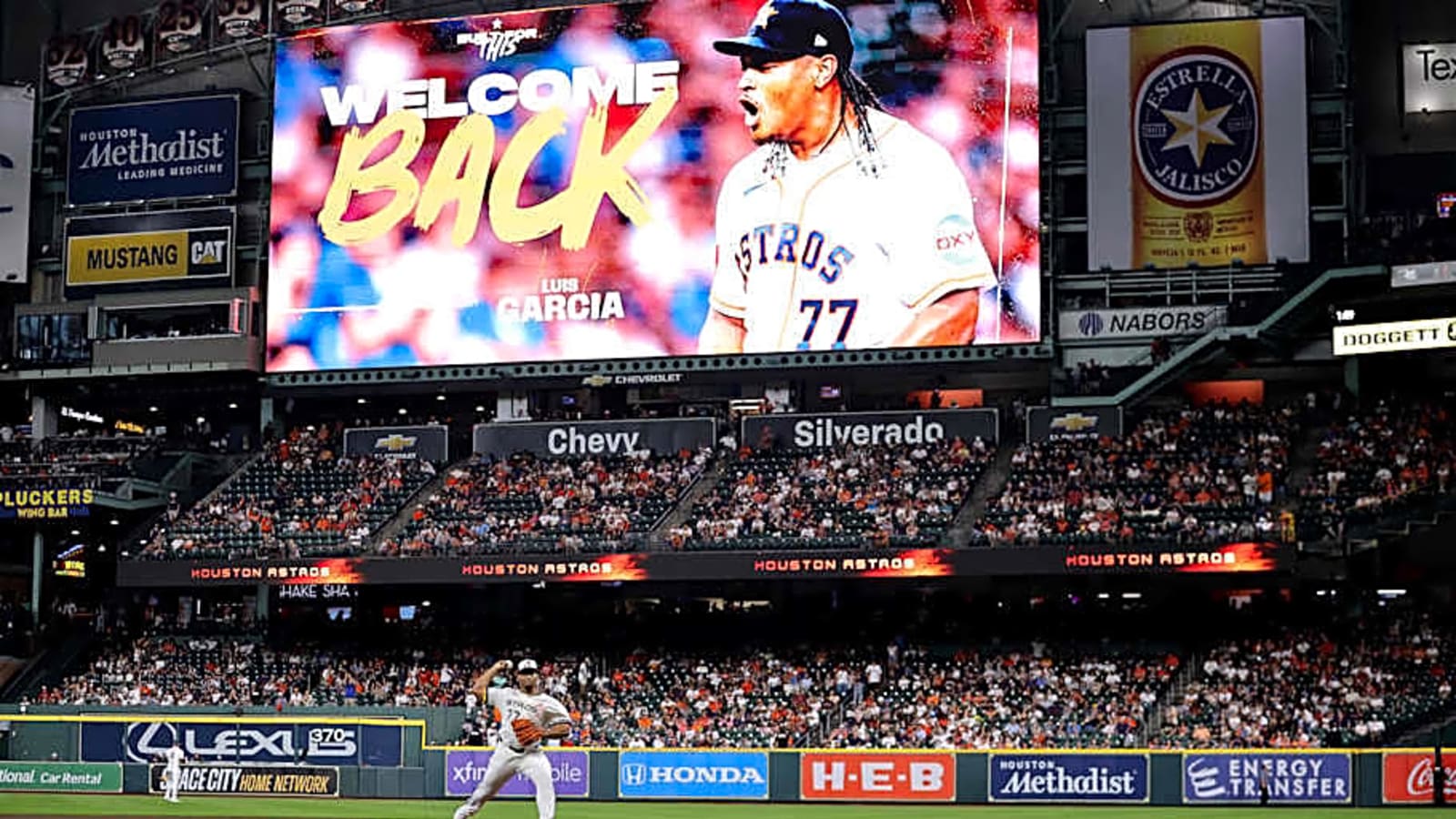 Houston Astros Star Luis Garcia Twirls Gem in His Return to the Mound