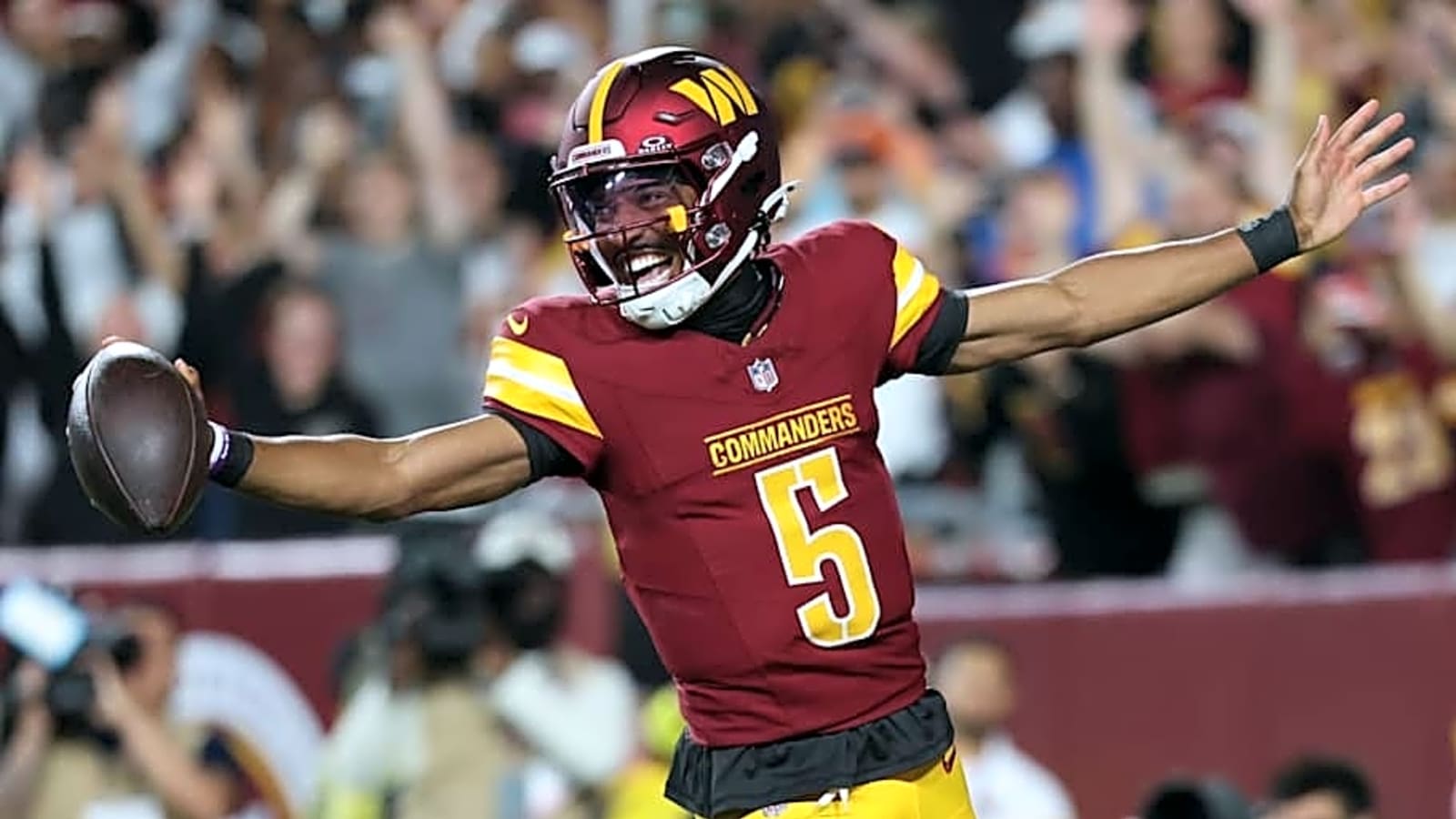 Jayden Daniels delivers hilarious response to Terry McLaurin’s contract extension