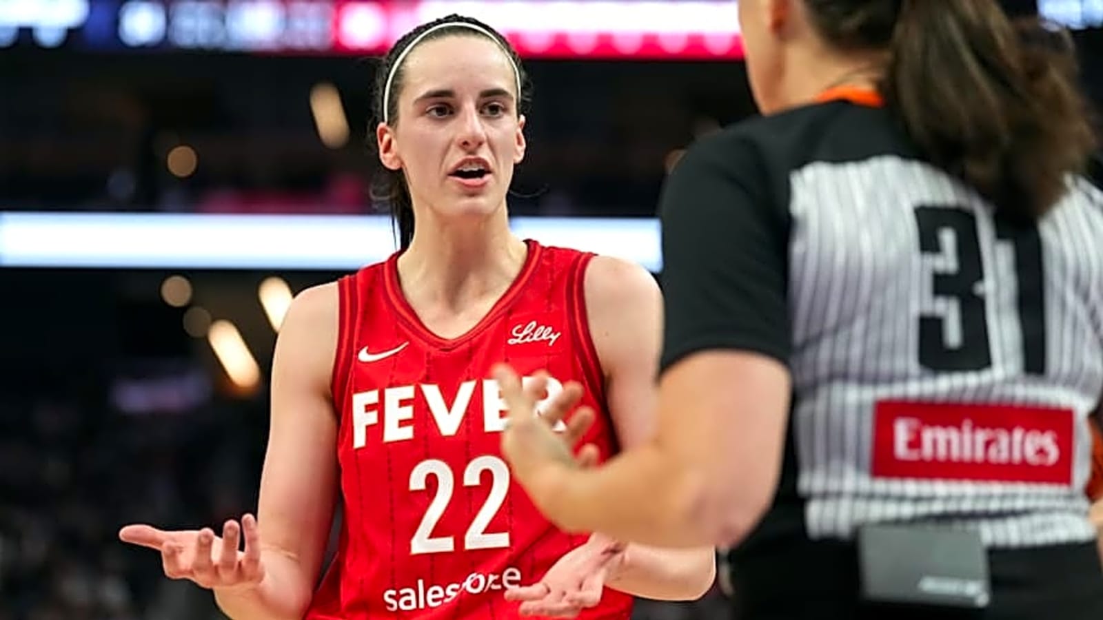 Caitlin Clark Restrained by Fever Coach for Snapping at WNBA Referee vs Sun