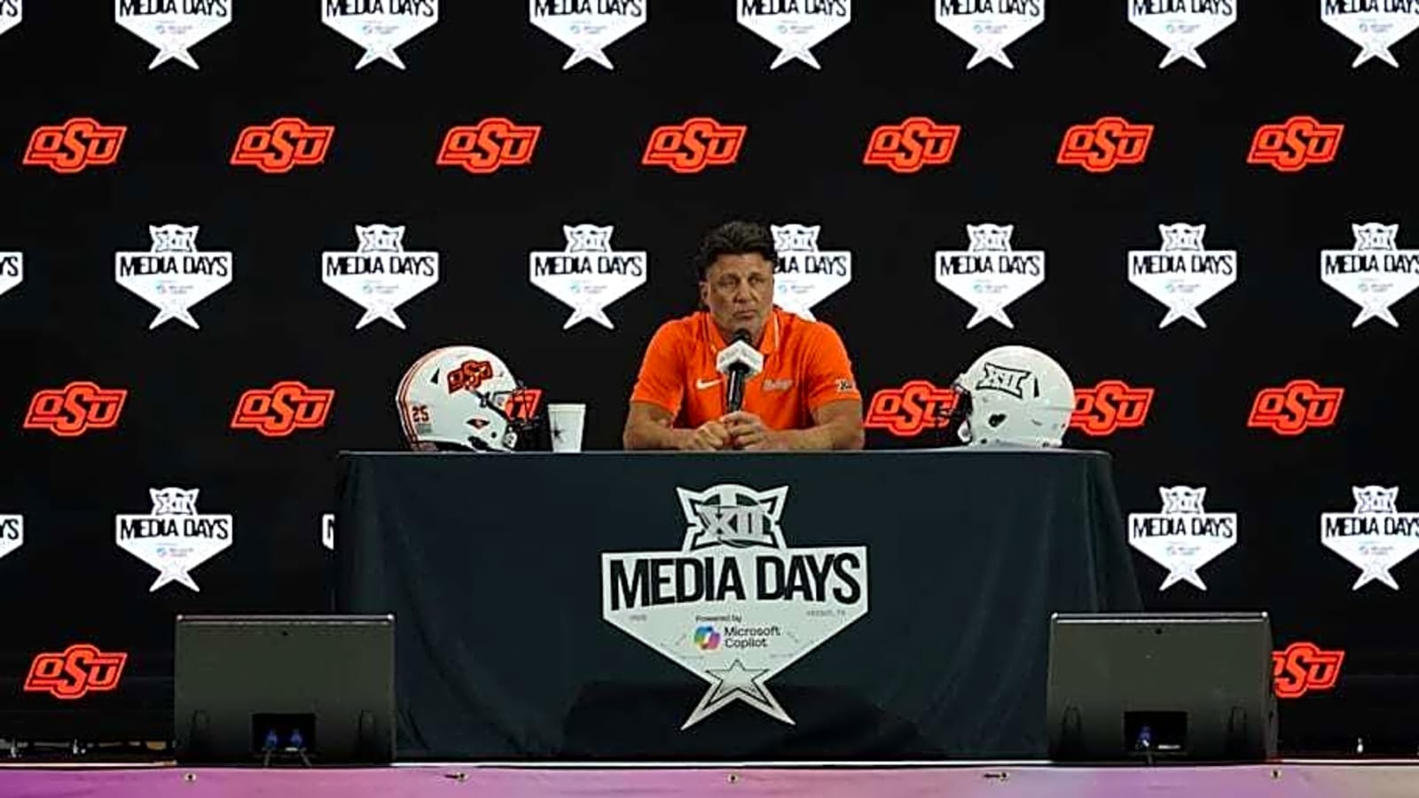 Oklahoma State&#39;s Mike Gundy Explains What Makes Big 12 Exciting