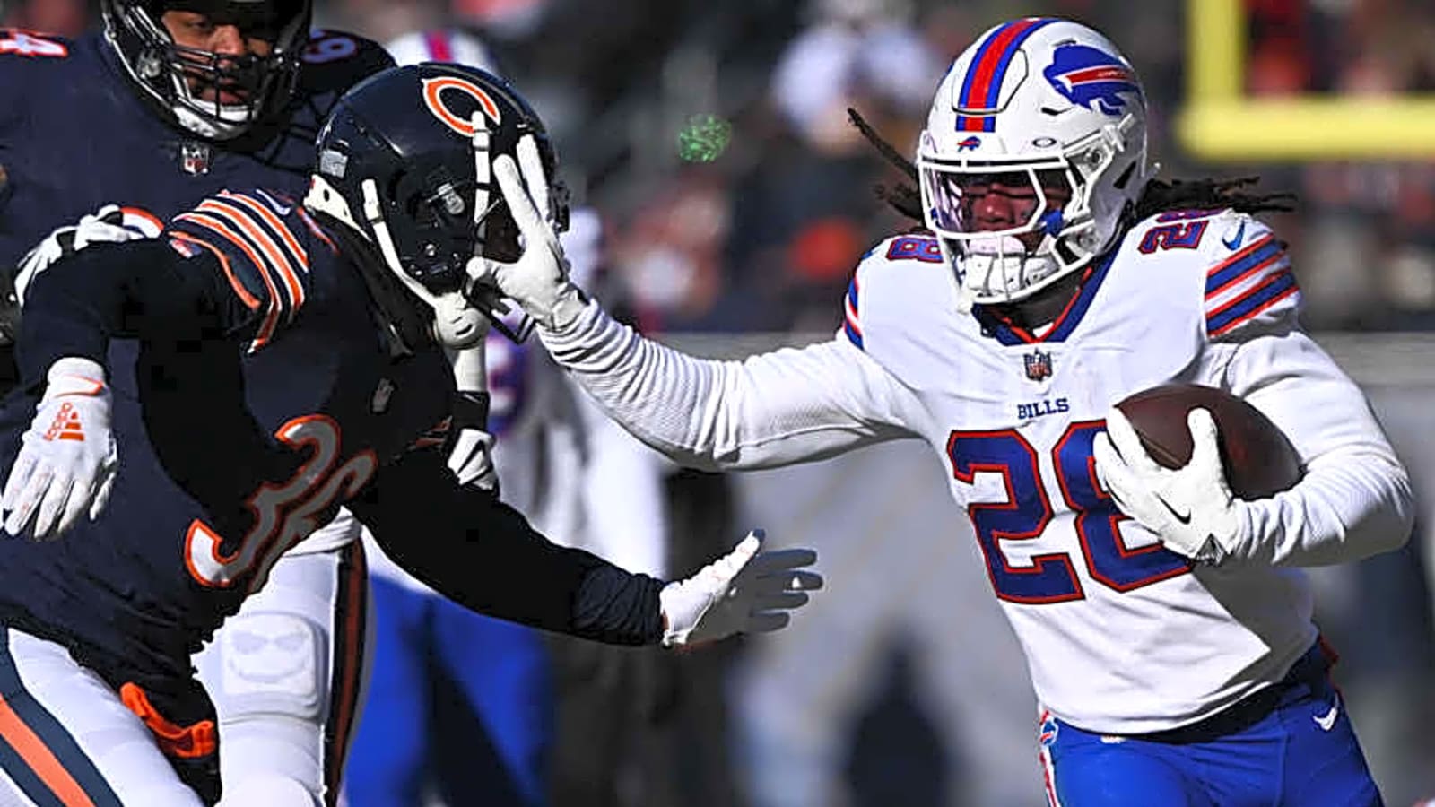 Bills-Bears blockbuster trade proposal sends James Cook to Chicago for RB, draft pick