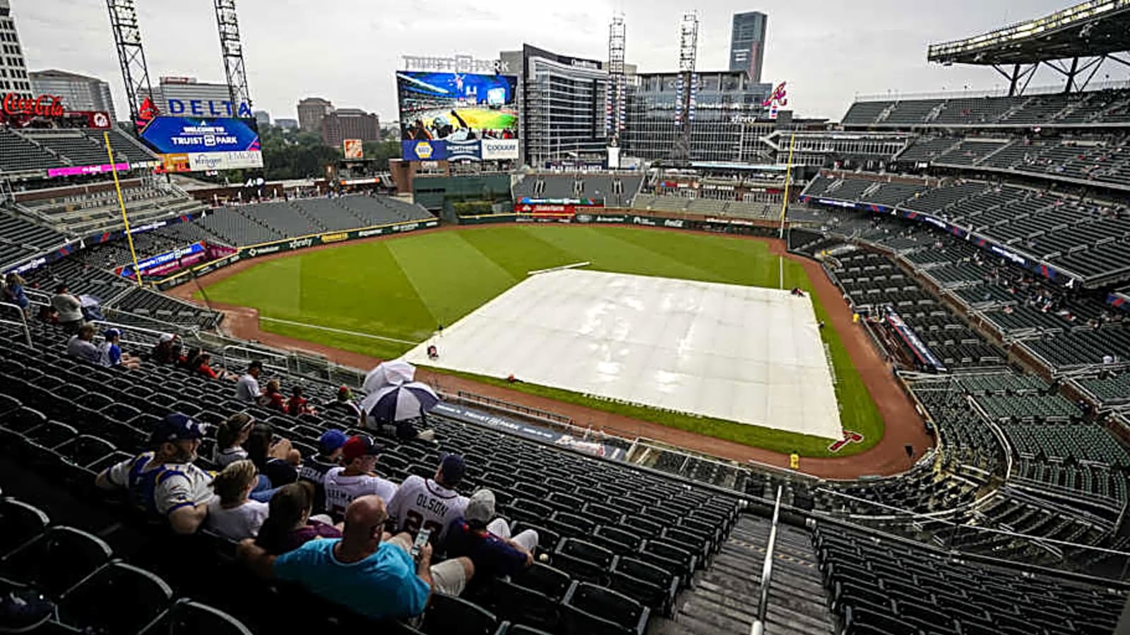 WEATHER UPDATE: Braves Game Vs Dodgers Officially in Weather Delay