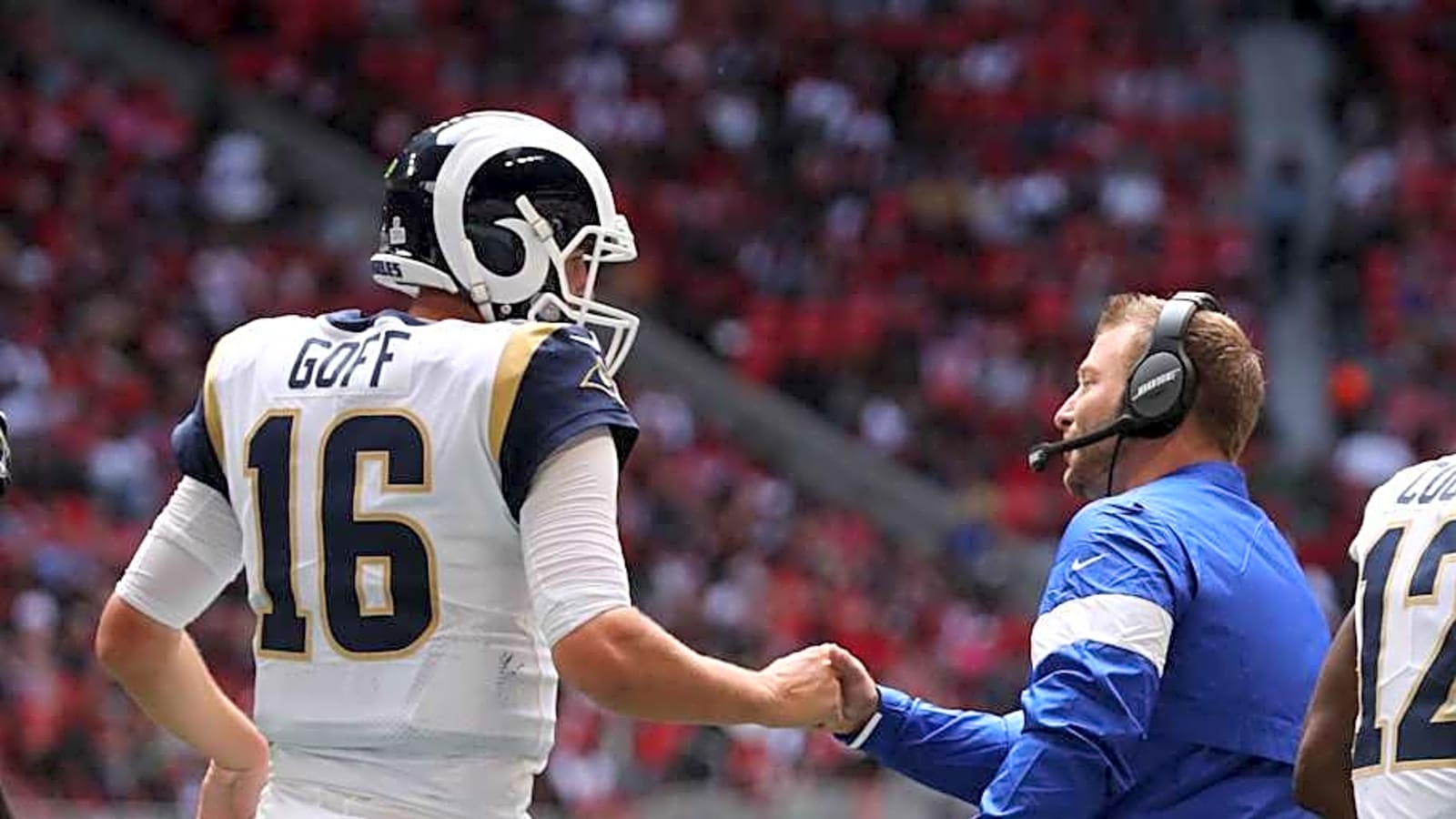 Jared Goff Takes a Shot Rams, Sean McVay
