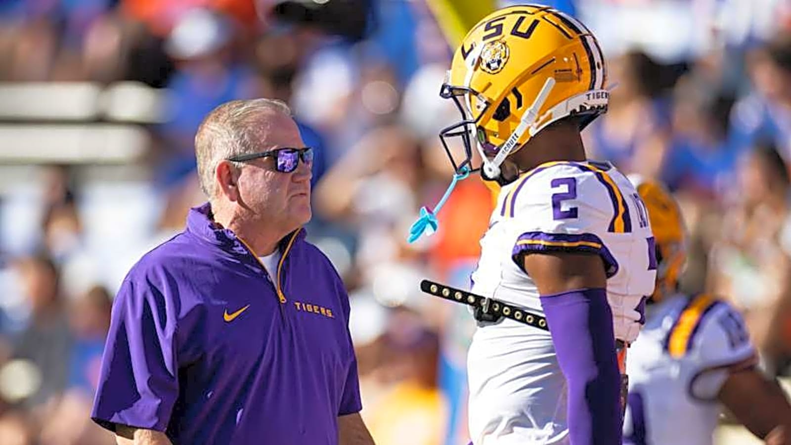 Brian Kelly reacts after death of LSU football star Kyren Lacy