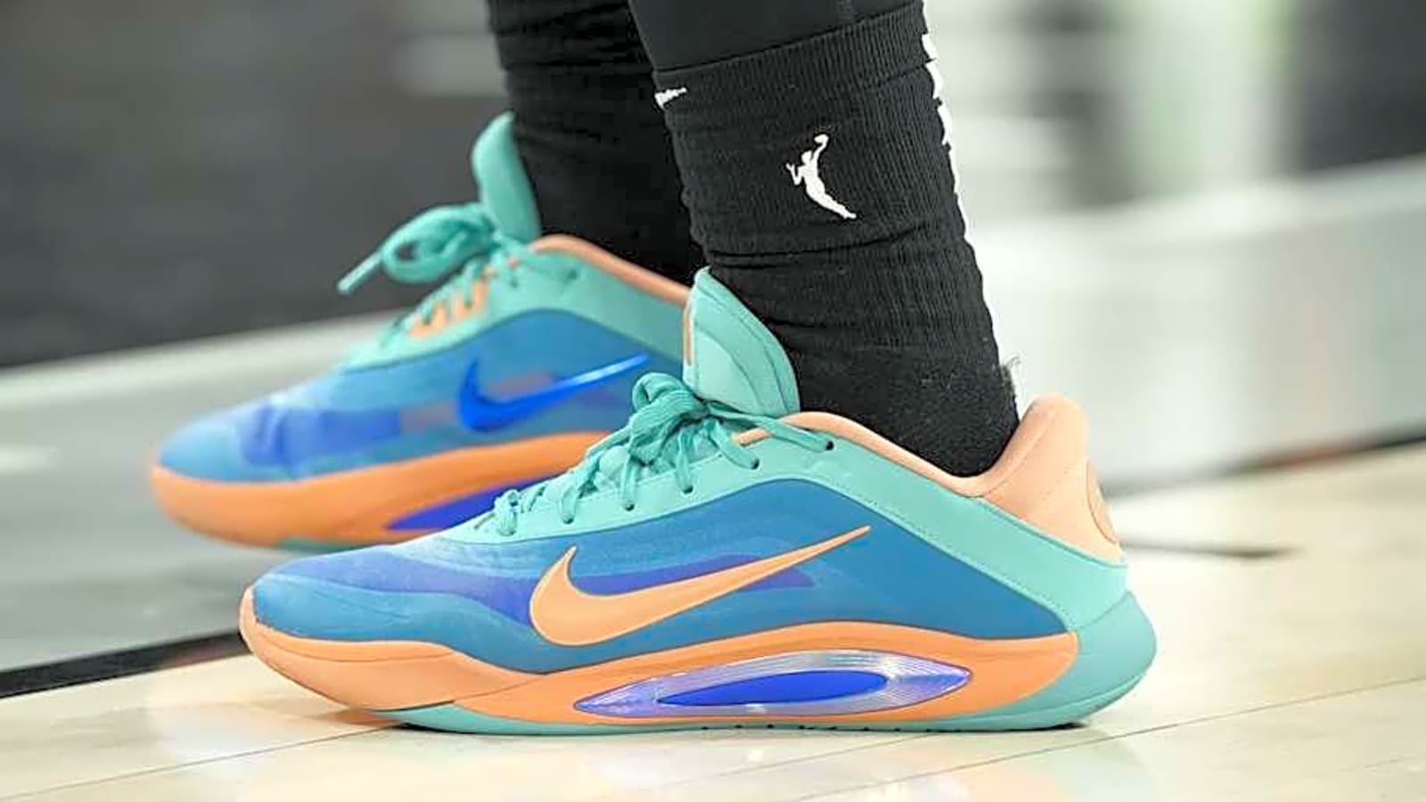 A&#39;ja Wilson Wears Nike 'Peach Jam' Sneakers in Aces&#39; Game 3 Win