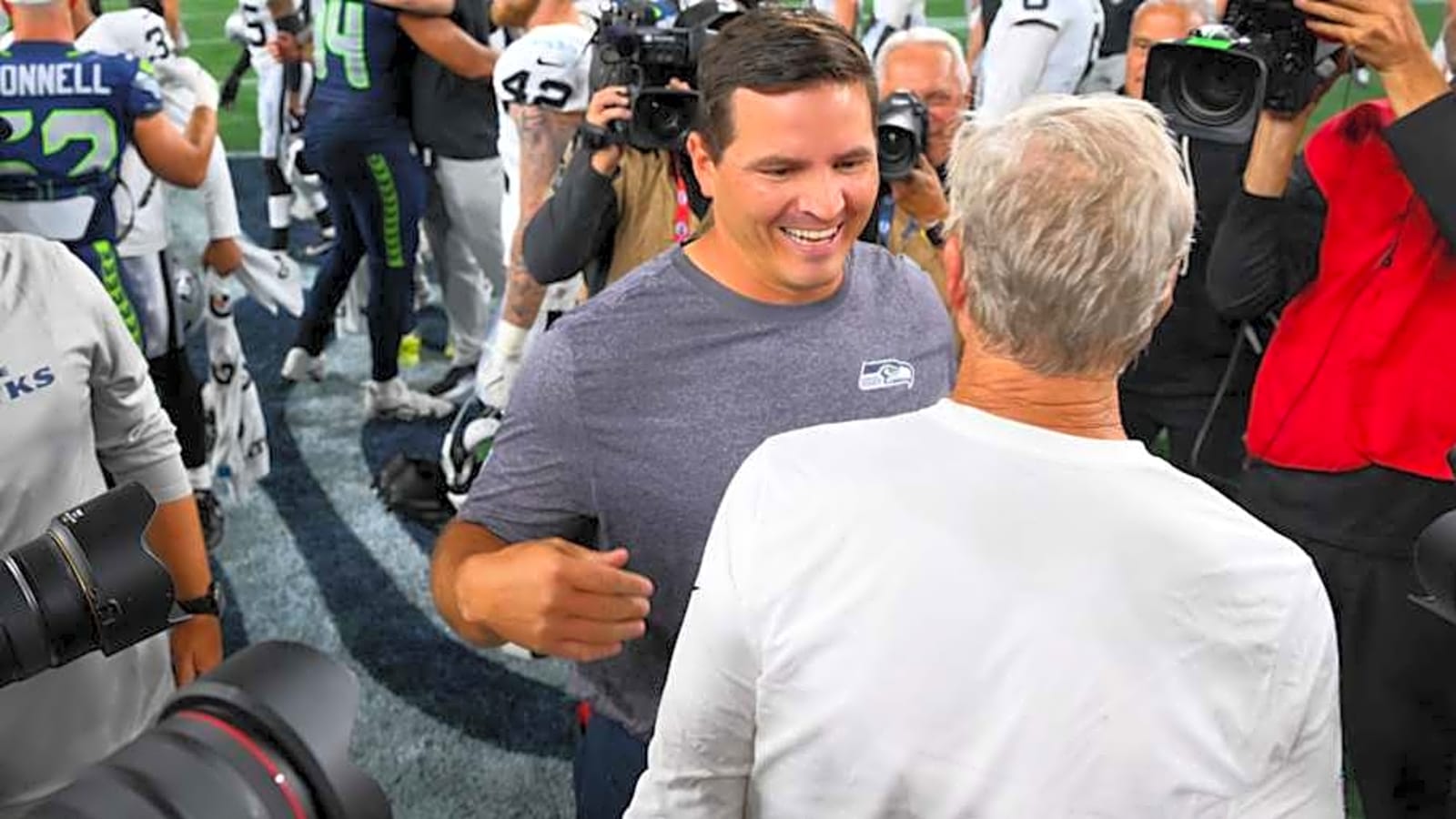What Mike Macdonald said about Seahawks rookie Grey Zabel&#39;s first NFL action