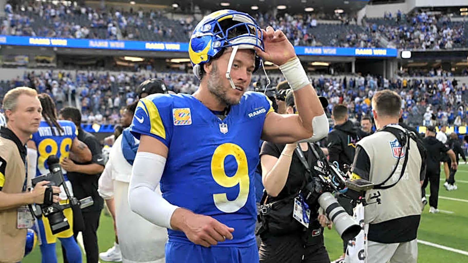 Rams Matthew Stafford Makes Hilarious Patriots Quip