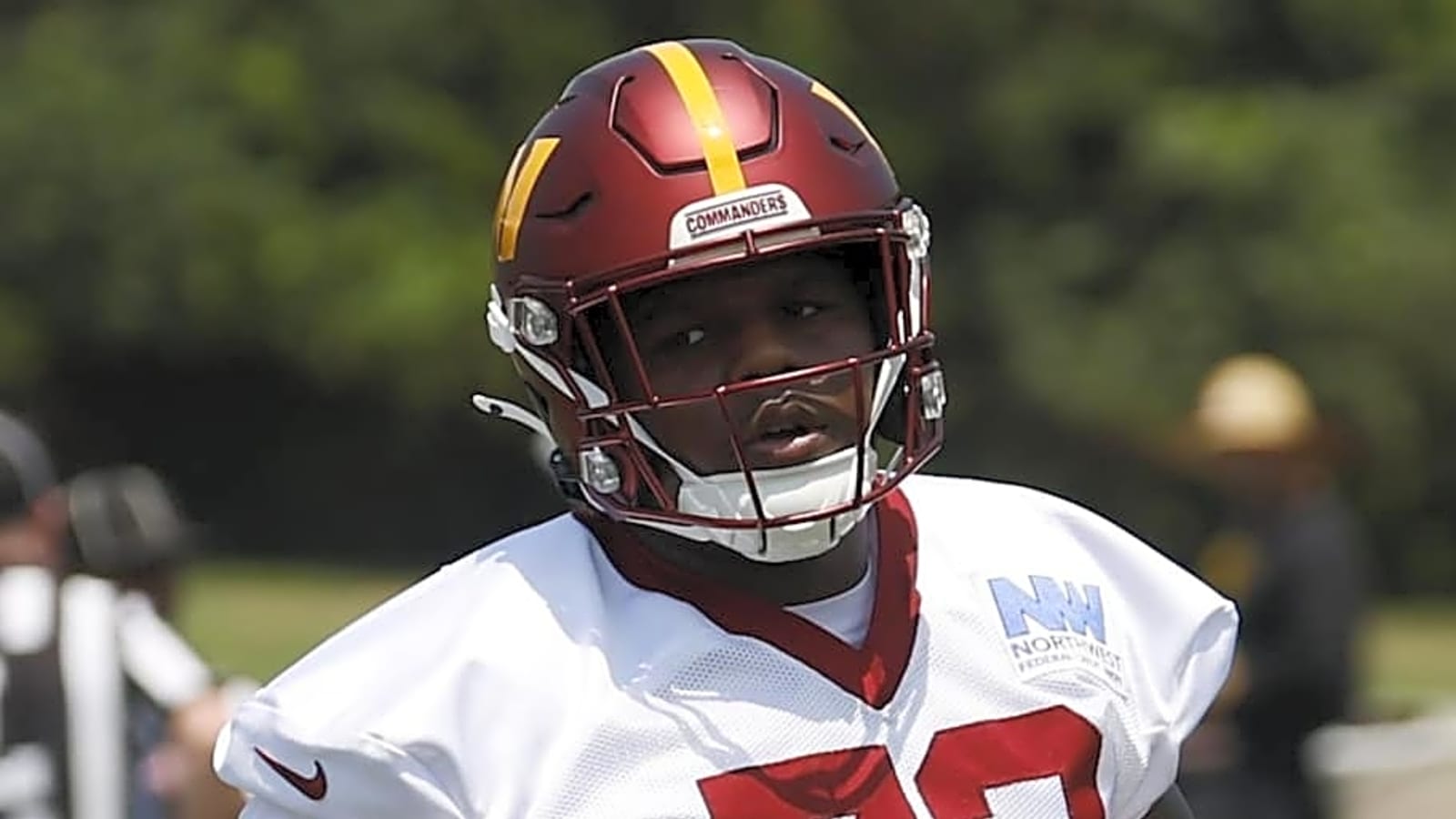 Commanders&#39; rookie is facing a &#39;gauntlet,&#39; and his coach is proud