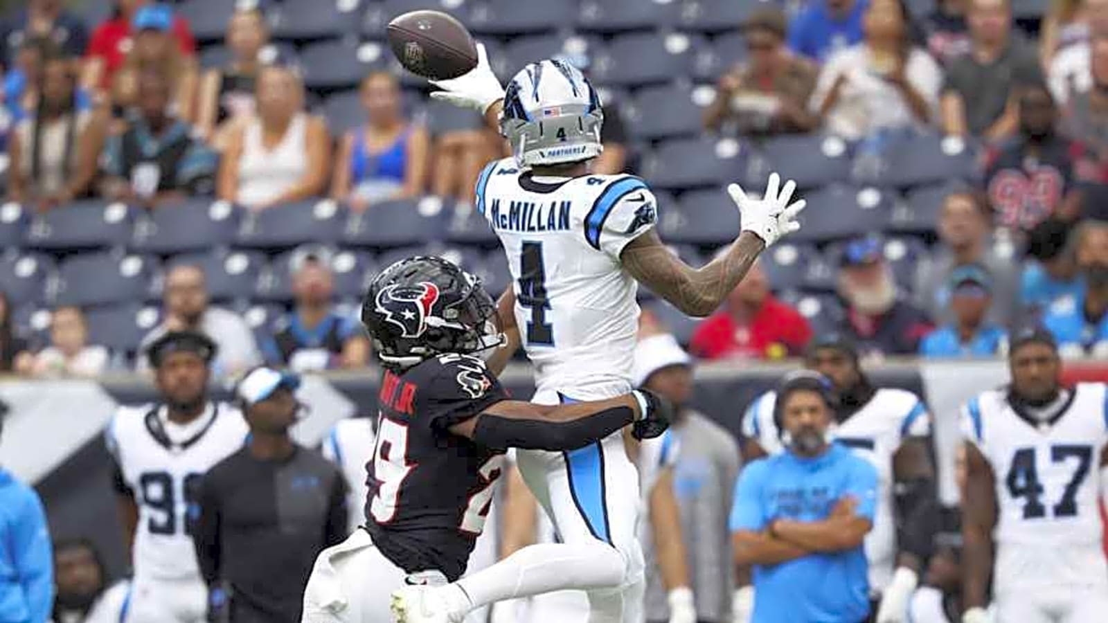 Panthers rookie Tetairoa McMillan earns strong first NFL preseason grade from analyst