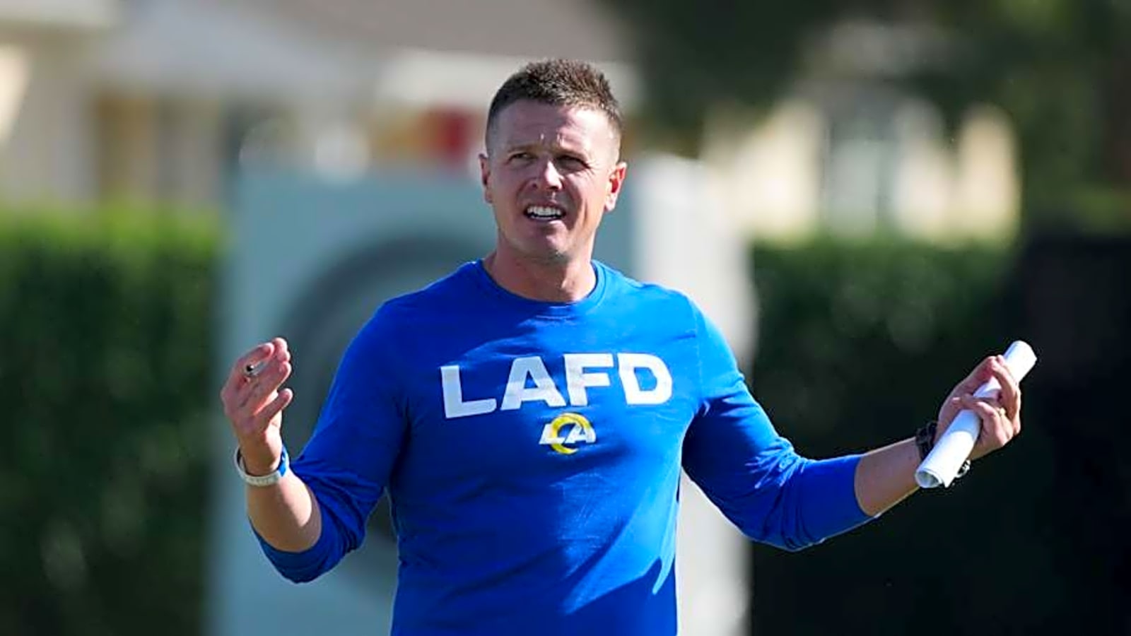 Watch Rams Mike LaFleur&#39;s First 2025 Training Camp Press Conference