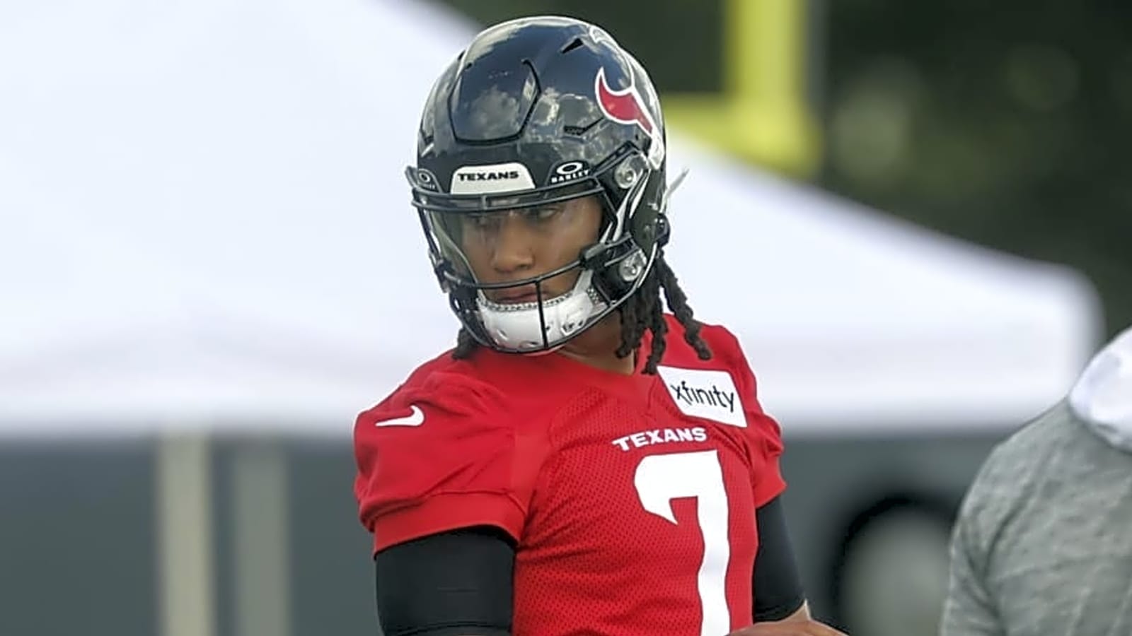 Texans&#39; C.J. Stroud Reacts to Brevin Jordan&#39;s Season-Ending Injury