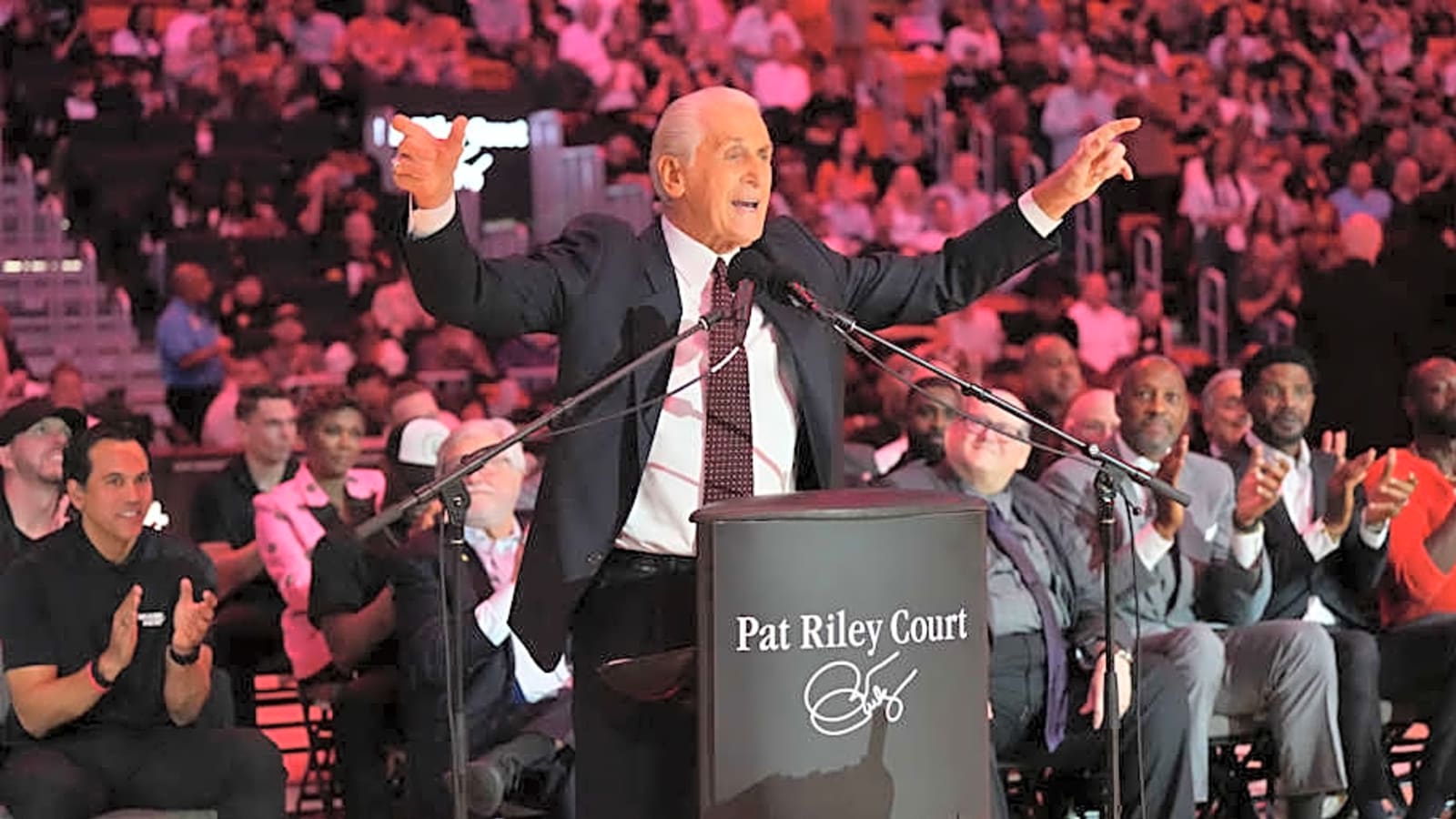 Miami Heat&#39;s Pat Riley Ecstatic After Drafting Guard Kasparas Jakucionis