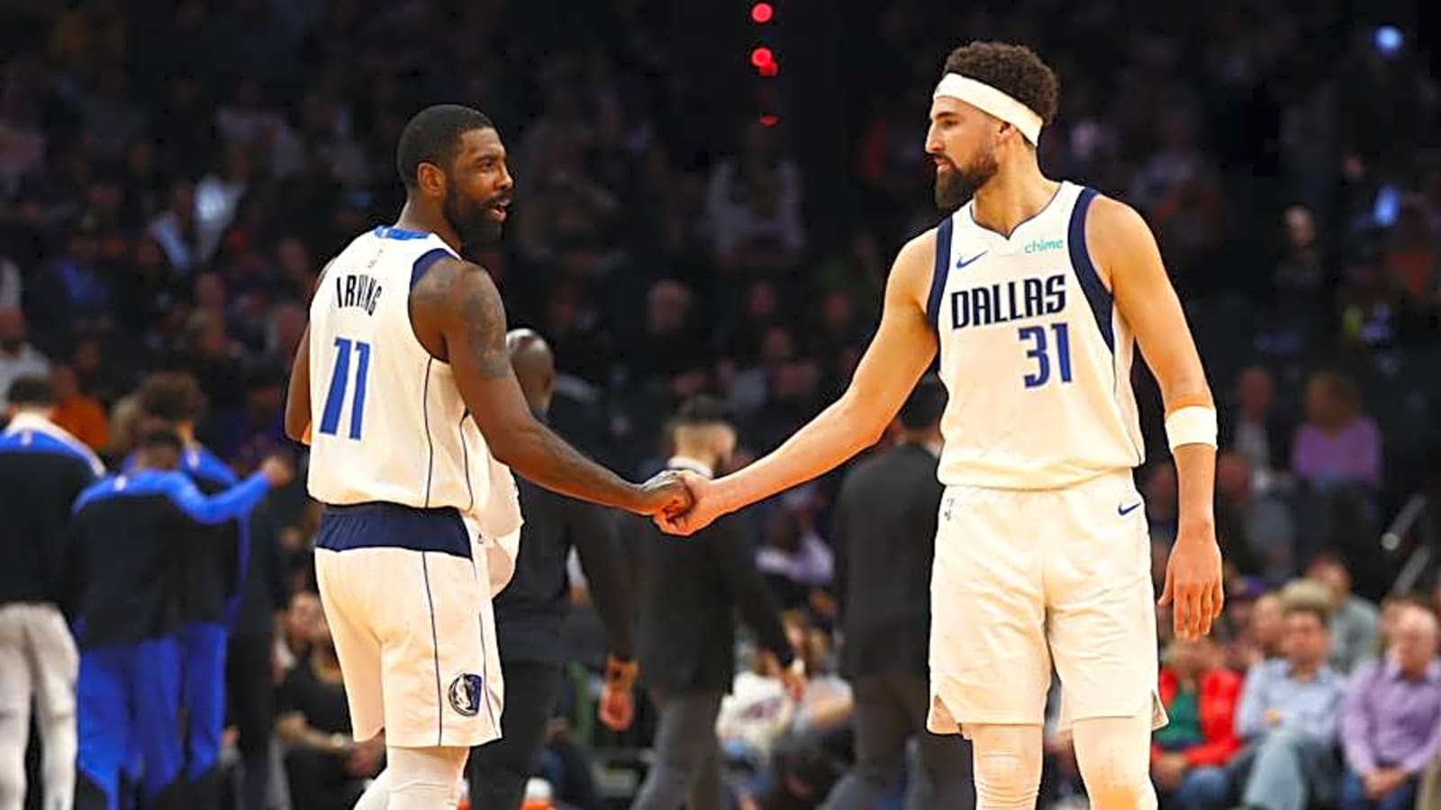 Mavericks star Kyrie Irving honoring teammate Klay Thompson in unique fashion