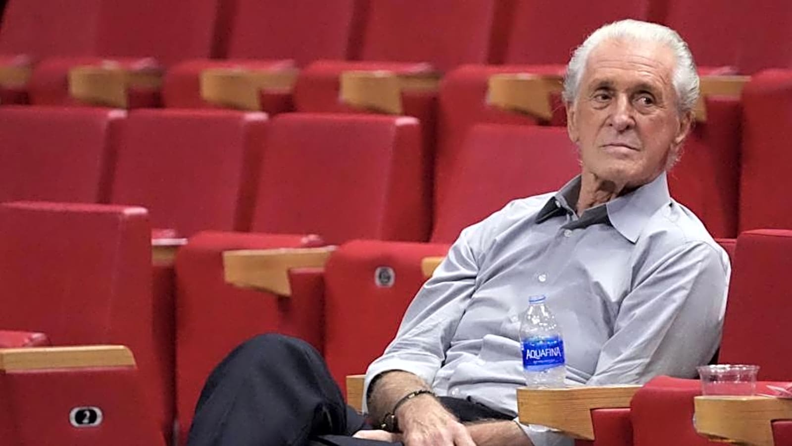 Pat Riley And Ex-Heat Player Had 'Gangsta' Moment Before Press Conference