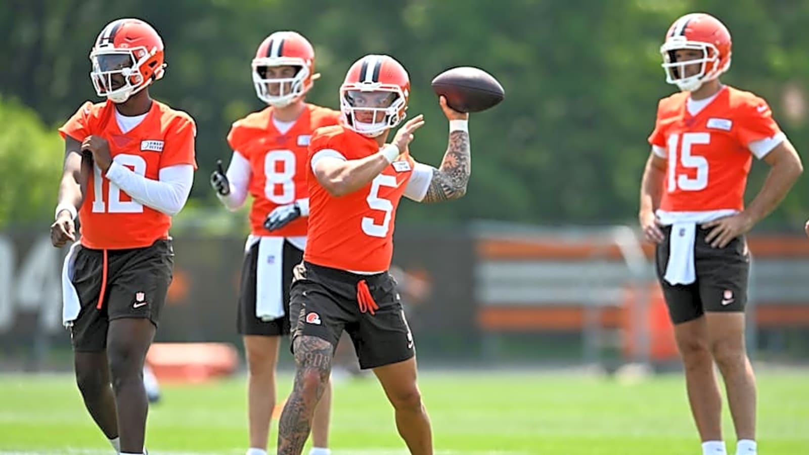 One Browns receiver believes he already knows who will be the starting quarterback