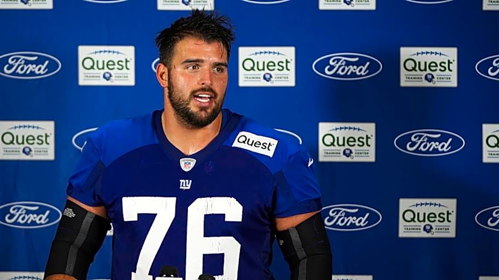 NY Giants OL Jon Runyan Jr Hopes to Pick Up Where He Left Off Last Season