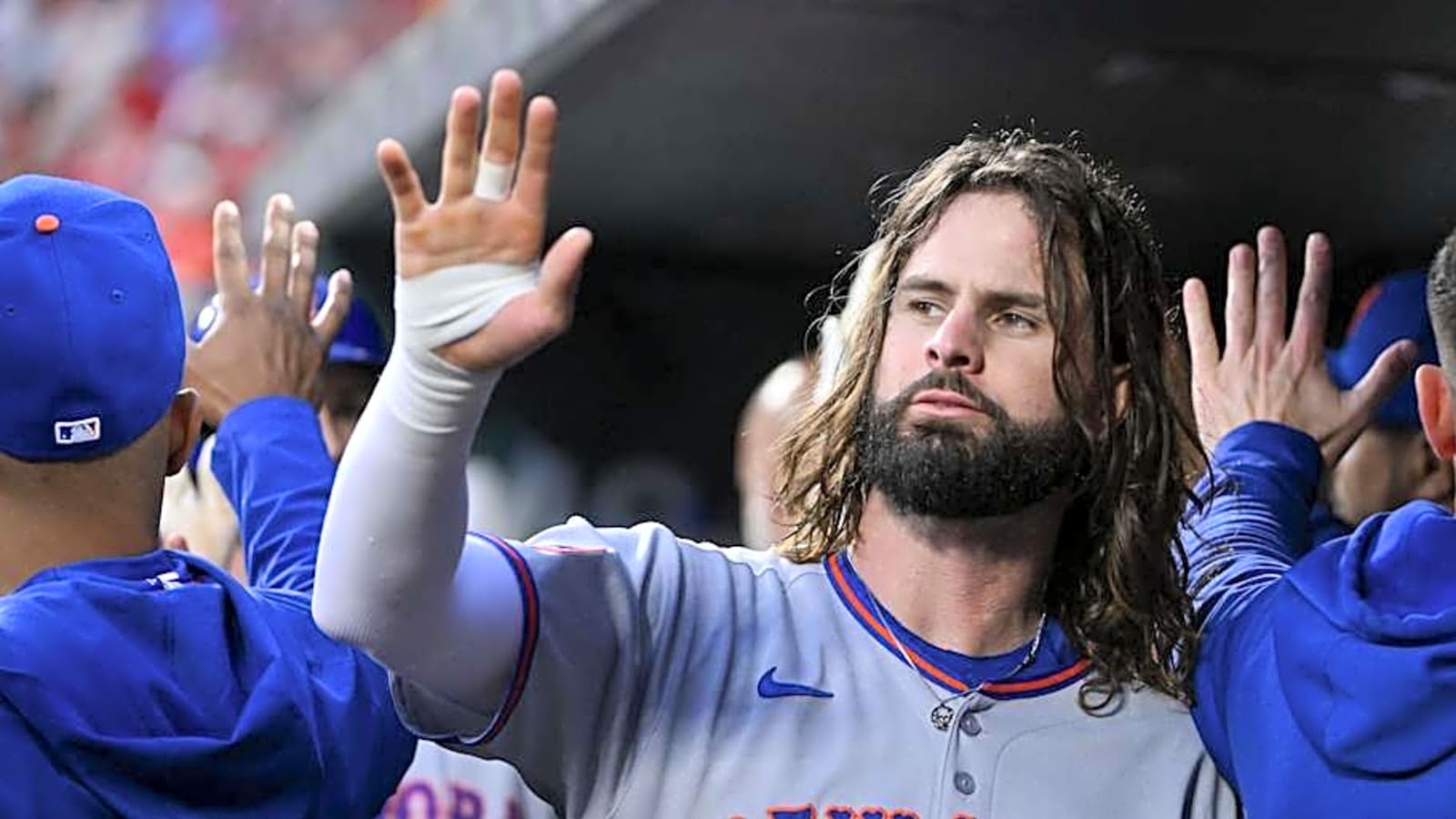 New York Mets place Jesse Winker on IL, recall Jared Young