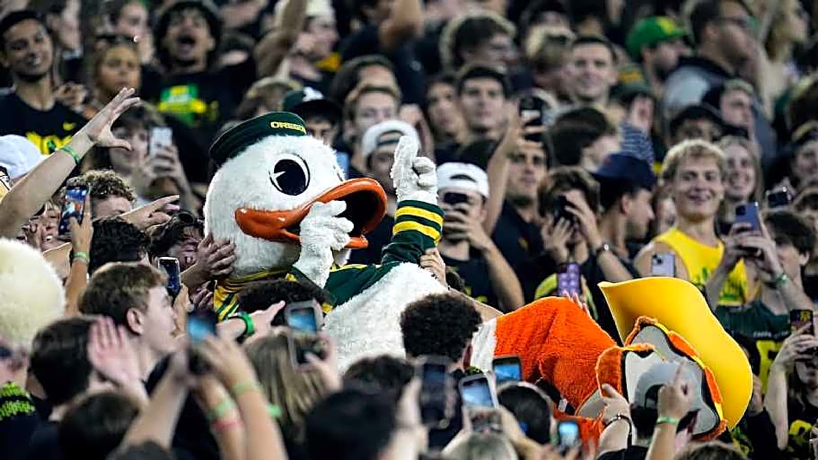 The Oregon Duck Mascot Spends a Day At the Big Ten Network Offices