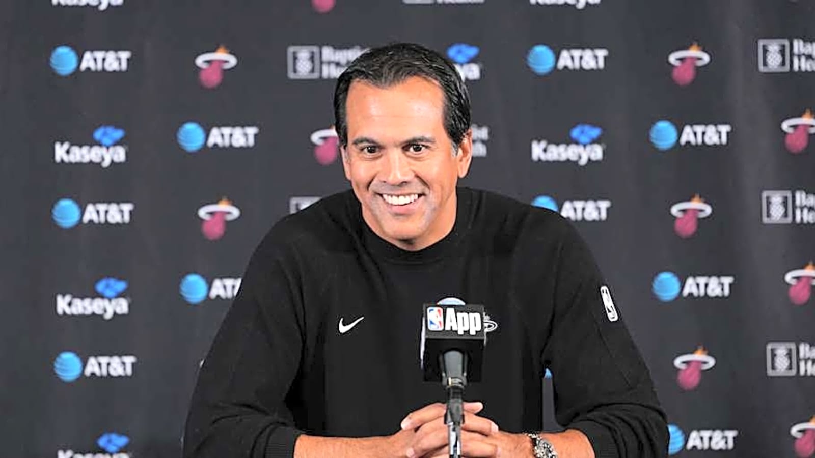Miami Heat players surprise Erik Spoelstra after he reaches milestone