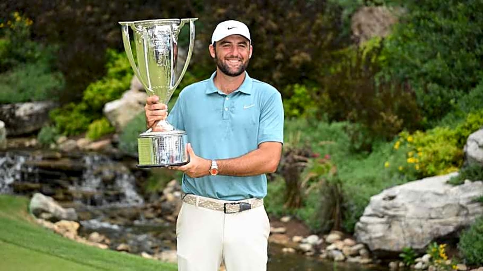 Scottie Scheffler Holes Out Incredible Shot On Way to Clinching BMW Championship