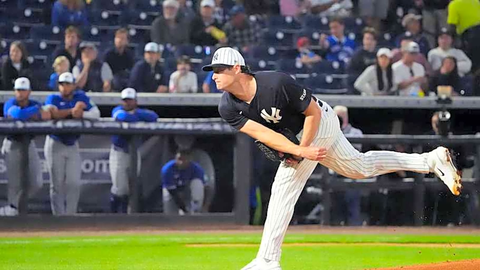 Yankees&#39; Gerrit Cole Emerges at Aaron Judge Camp
