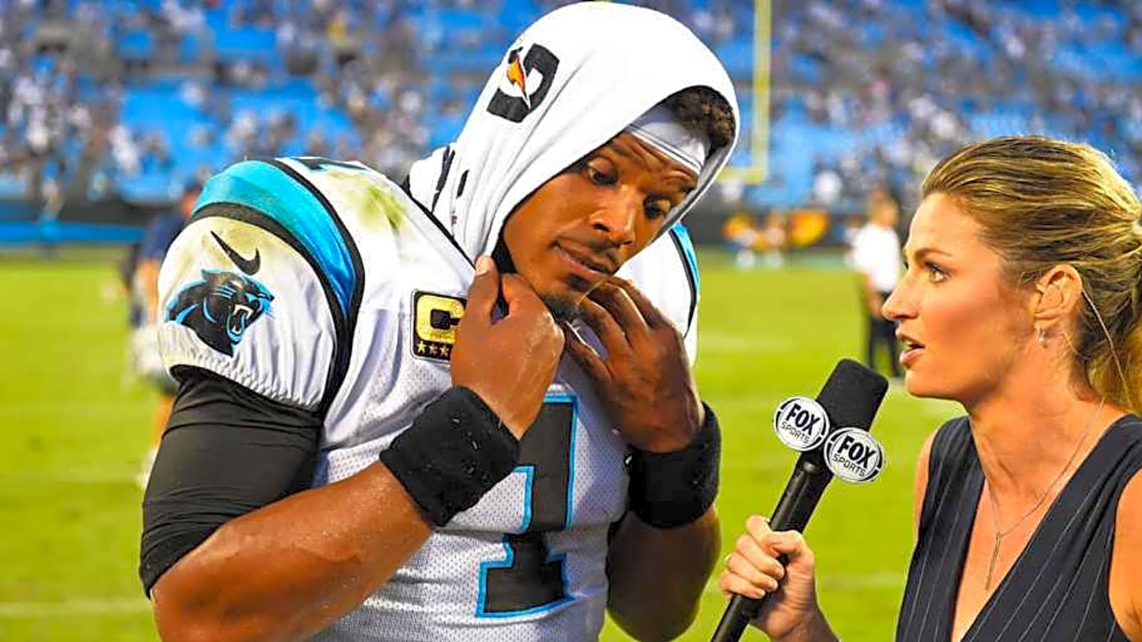 Cam Newton invites Dez Bryant to spill the tea on Cowboys owner Jerry Jones