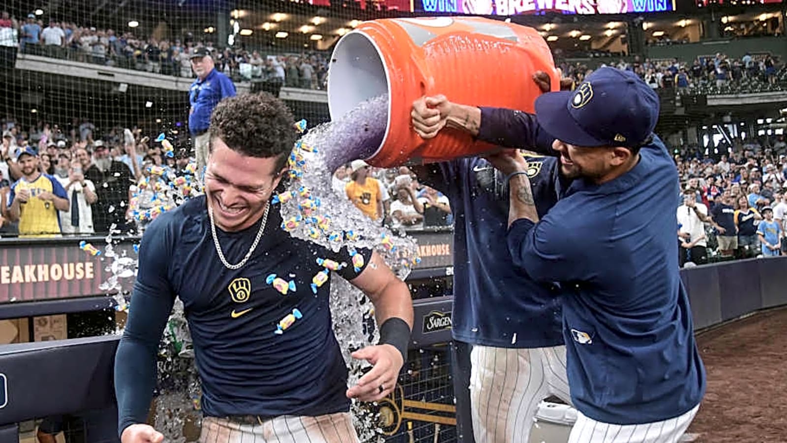 Milwaukee Brewers Rookie Matches Yasiel Puig With Historic Walk-Off Home Run