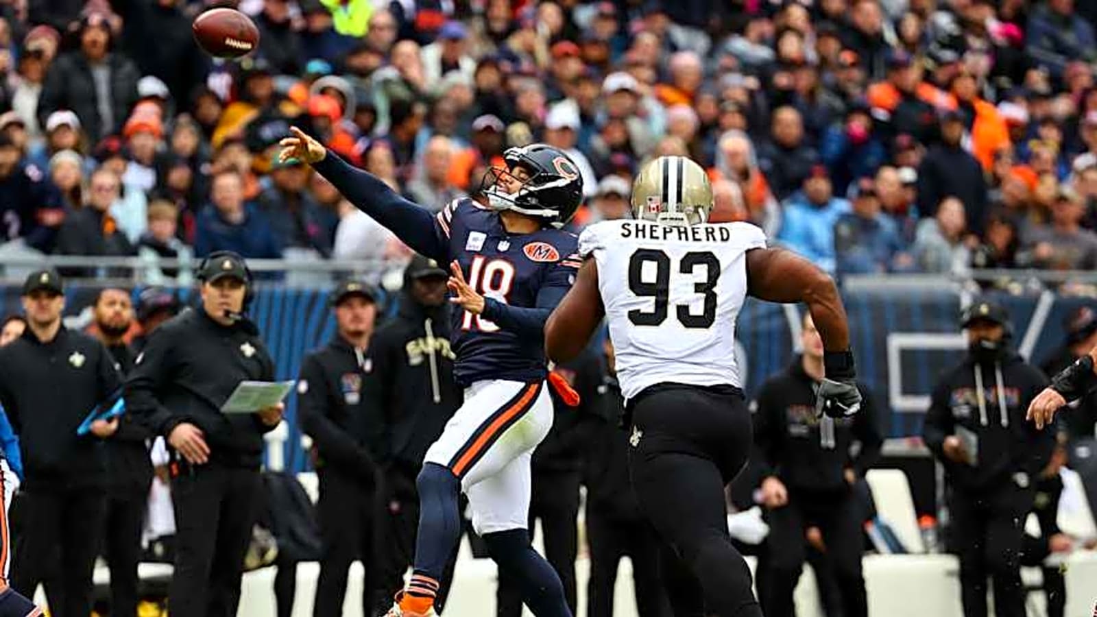 Caleb Williams grudgingly pays off lost football game &#39;bet&#39; with Bears teammate