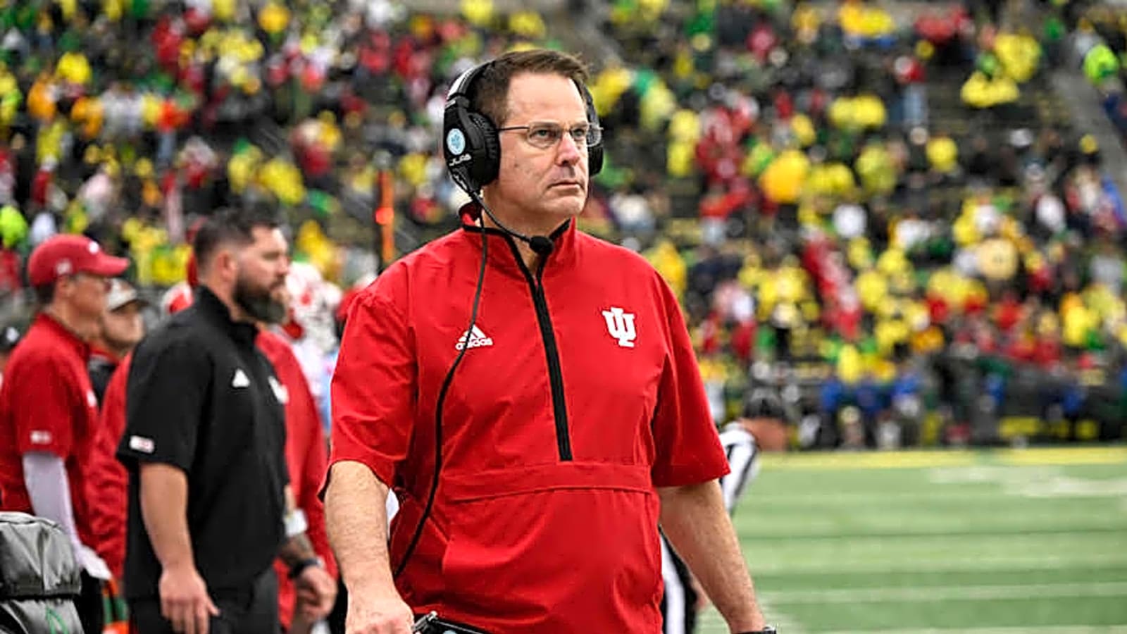 Indiana&#39;s Curt Cignetti gives epic halftime interview