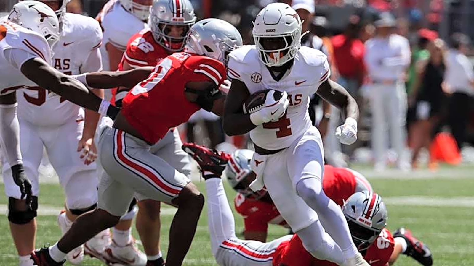 Texas Longhorns RB CJ Baxter &#39;Super Grateful&#39; in Return From Injury