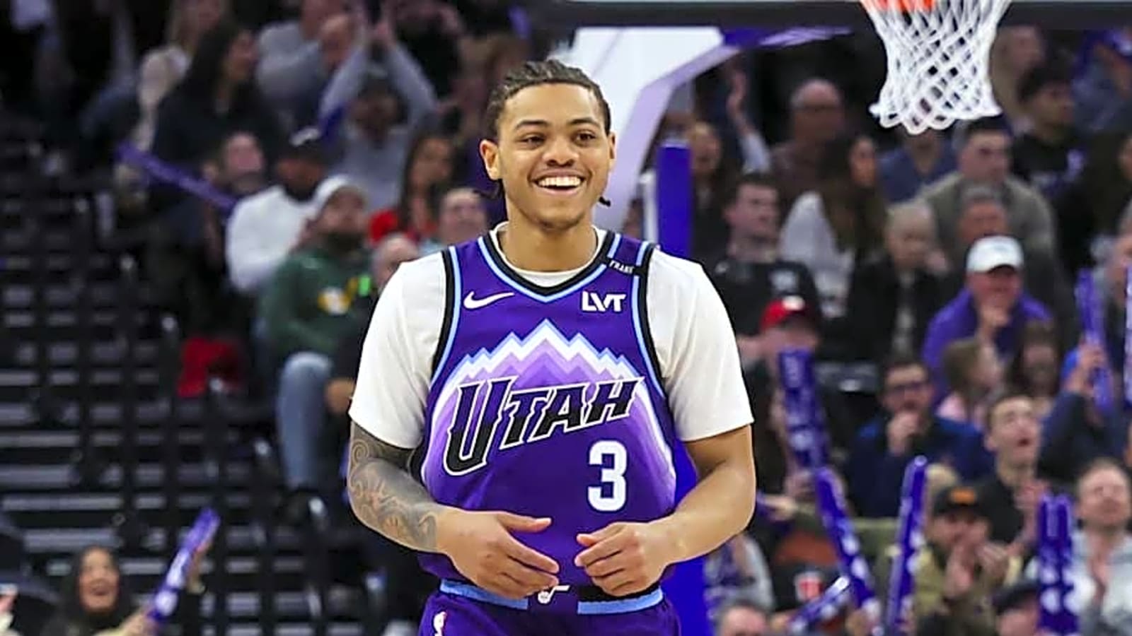 Jazz's Keyonte George Leaves Knicks Game With Concerning Injury