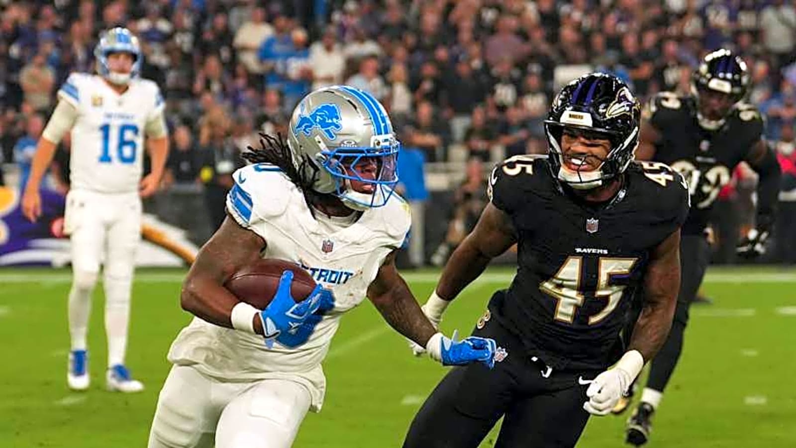 Lions Sack Ravens, Win Heavyweight MNF Bout, 38-30