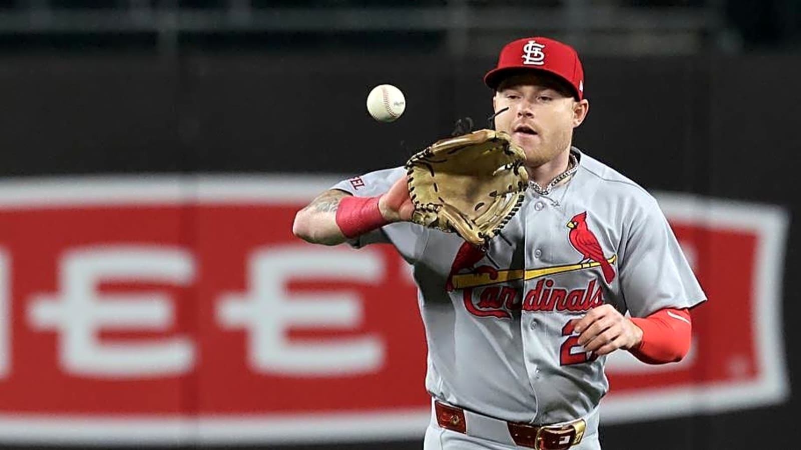 St. Louis Cardinals OF Nathan Church Exits Early vs. Brewers