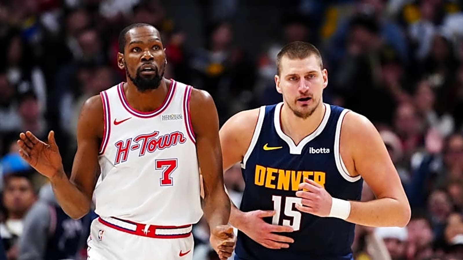 Rockets' Kevin Durant Showers Nuggets' Nikola Jokic with Praise
