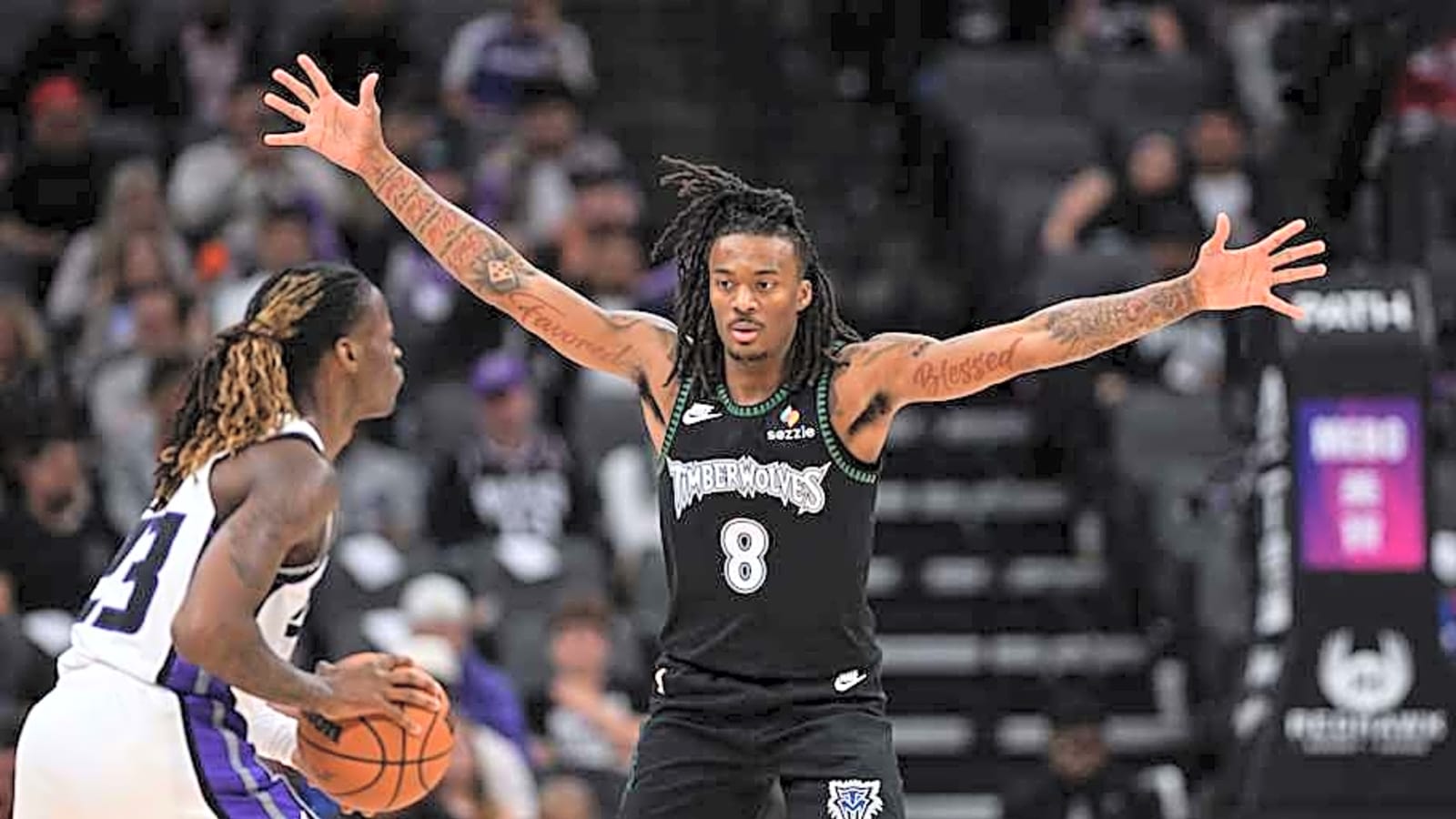 Bones Hyland steps up as depleted Wolves pull away to dump Kings