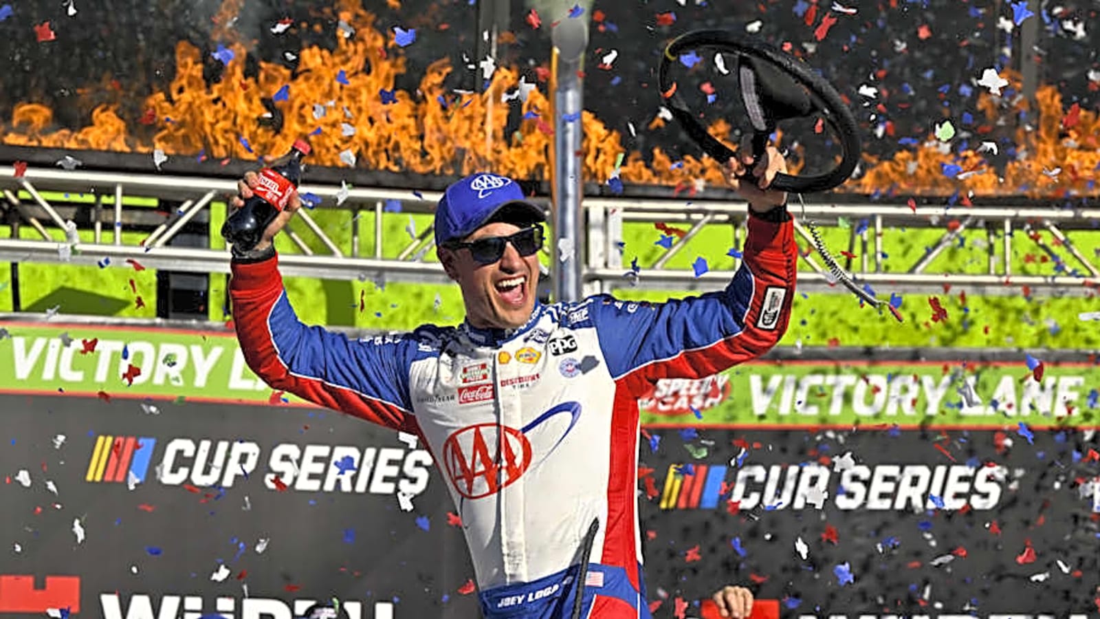 Joey Logano Goes From 27th to First Win of Year in Chaotic Texas Race