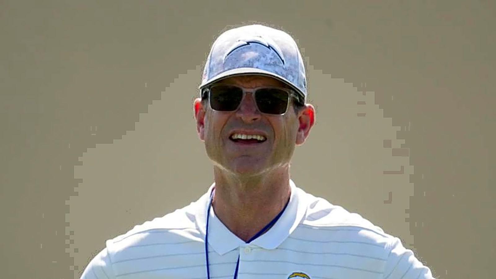 Chargers&#39; Jim Harbaugh has some funny explanations for new jersey patches
